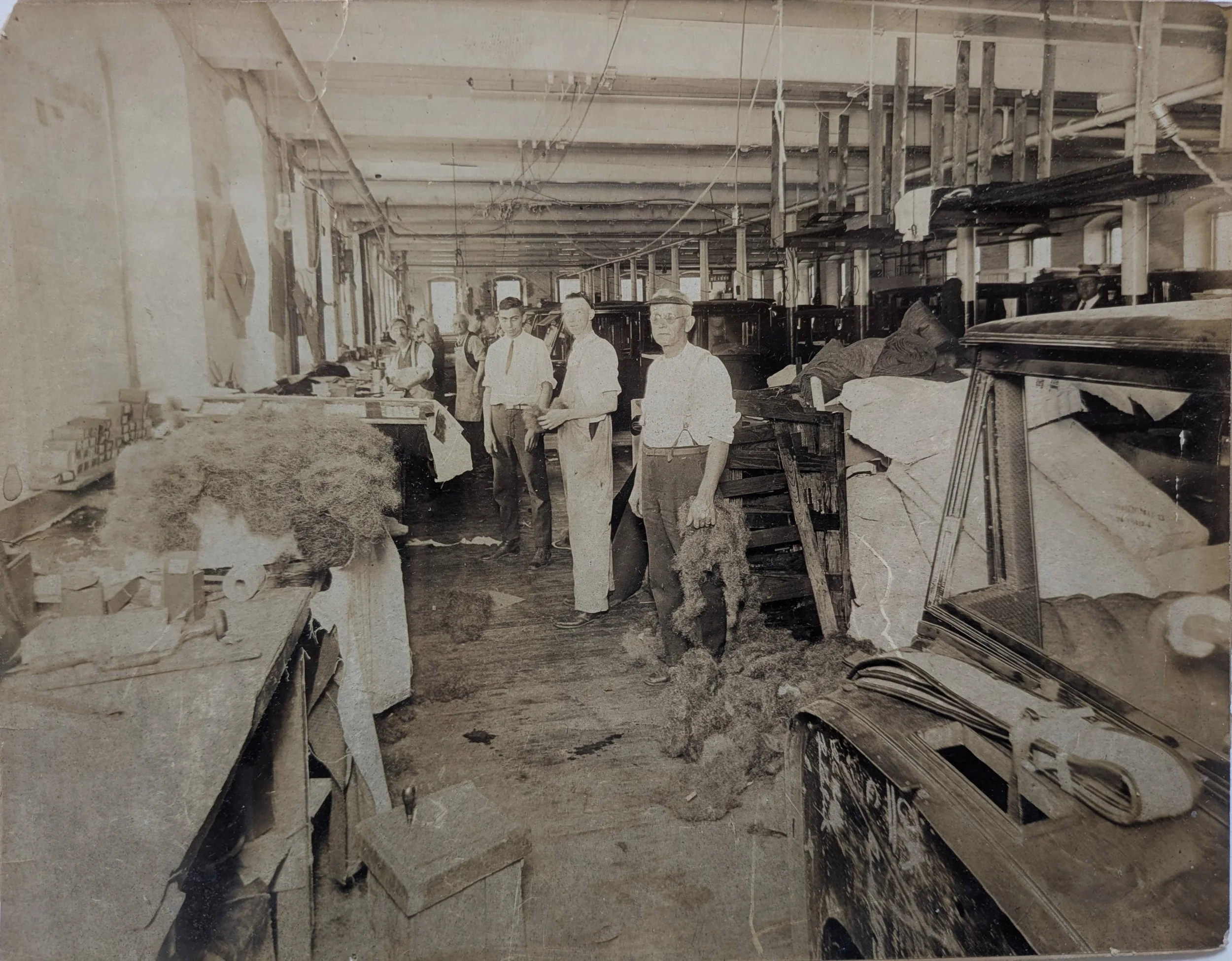 An auto body upholstery shop