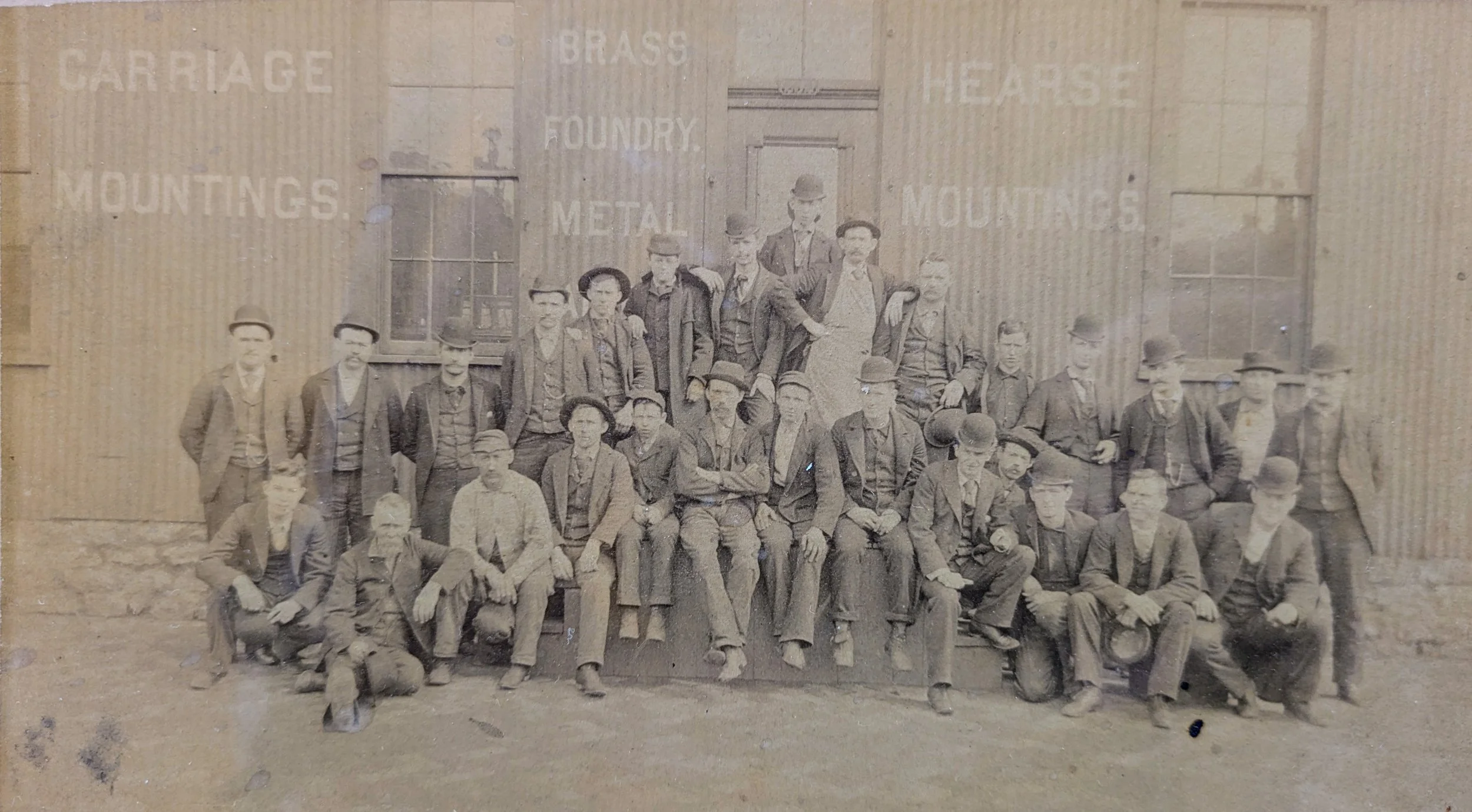 Photo marked as Lamp Shop Crew. Unknown if it is also Atwood Brothers