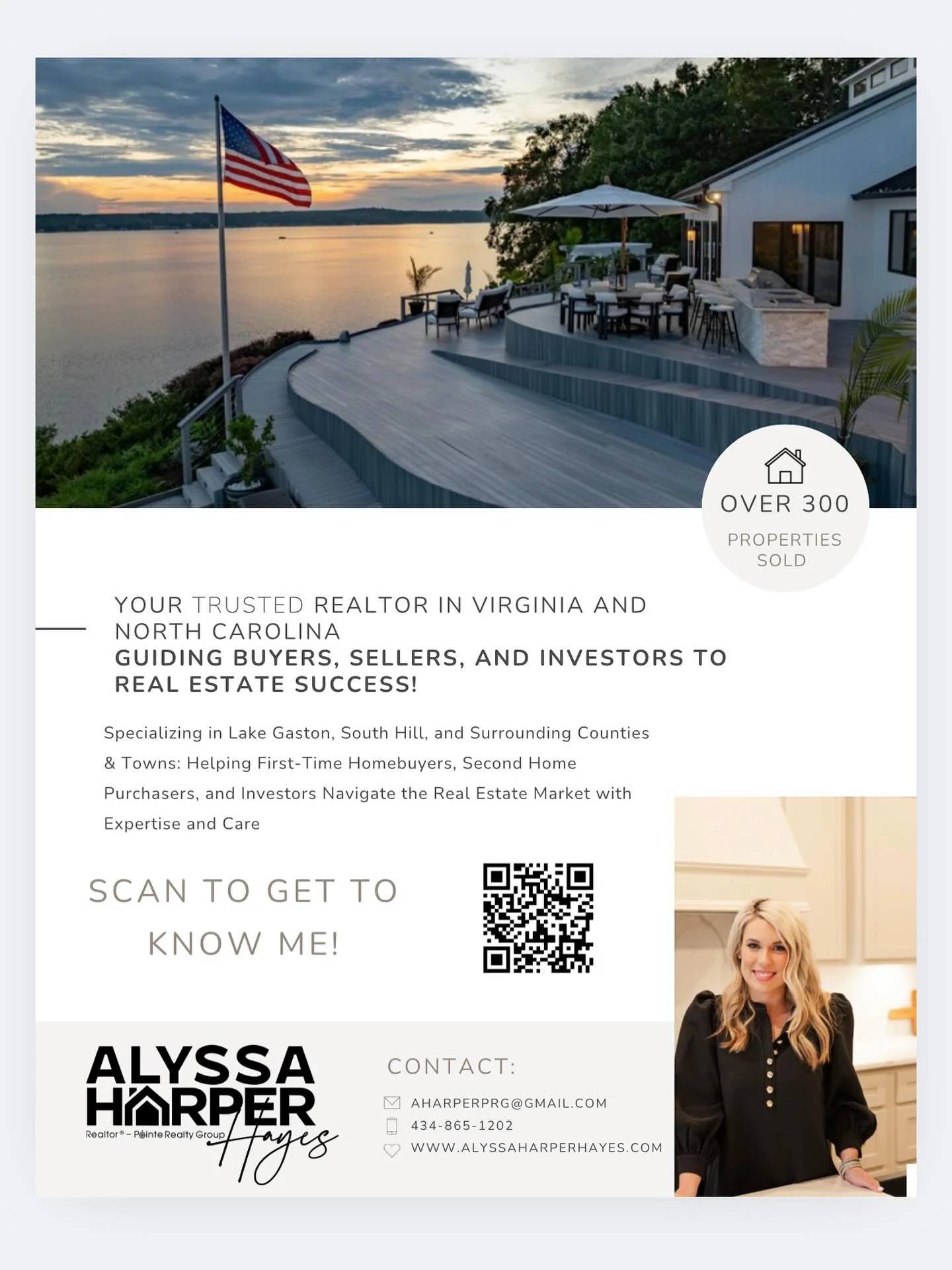 I&rsquo;d love to be your realtor whether buying or selling, reach out! 

💻WWW.ALYSSAHARPERHAYES.COM
&hearts;️Alyssa Harper- Pointe Realty Group
☎️ 434-865-1202