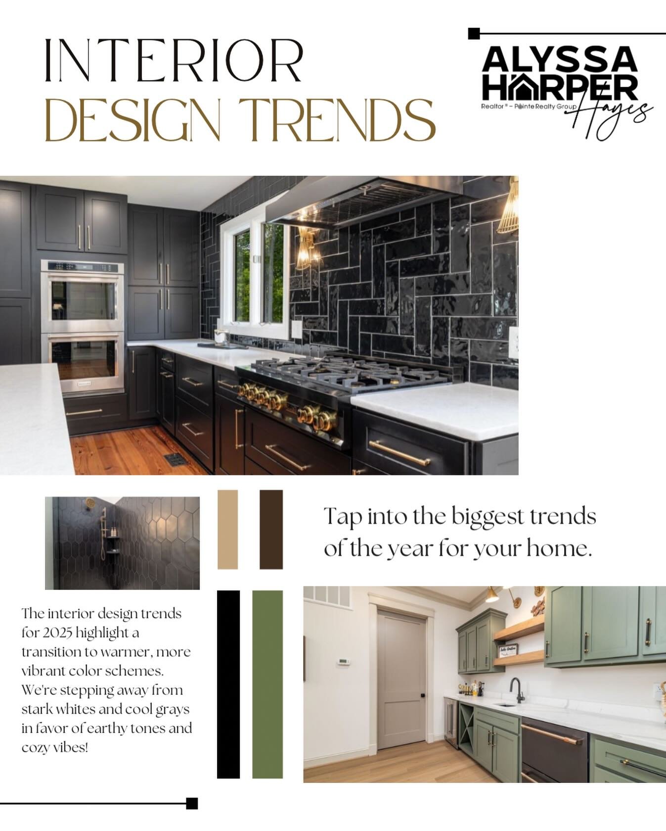 Let&rsquo;s dive into the 2025 interior design trends! We&rsquo;re moving away from stark whites and cool grays, embracing earthy tones and cozy vibes instead. I just had a planning session with a builder for our next flip, and I&rsquo;m excited to s