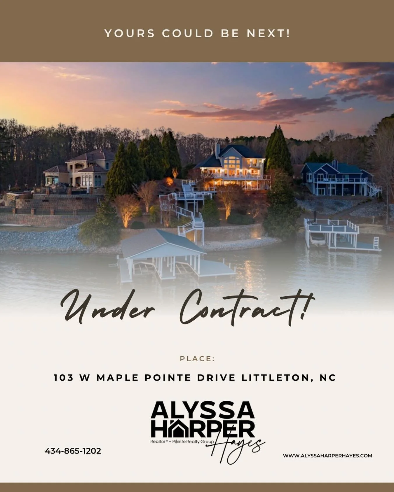 Main lake views don&rsquo;t last! Officially under contract. 

Thinking about selling? We&rsquo;re in need of inventory! I&rsquo;d love the opportunity to be your realtor.

☎️ 434-865-1202
❤️Alyssa Harper- Pointe Realty Group