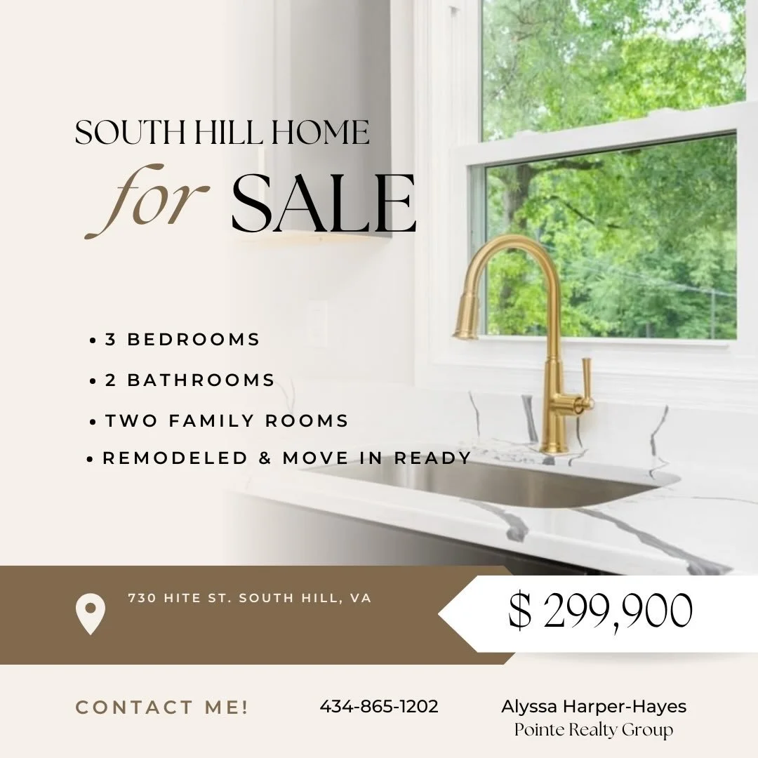 🏡Price drop! 🏡

Welcome to 730 Hite St, nestled in the highly sought-after South Hill area. This home has been meticulously designed to ensure each buyer feels right at home. Featuring a brand-new kitchen, renovated bathrooms, all new flooring, a l
