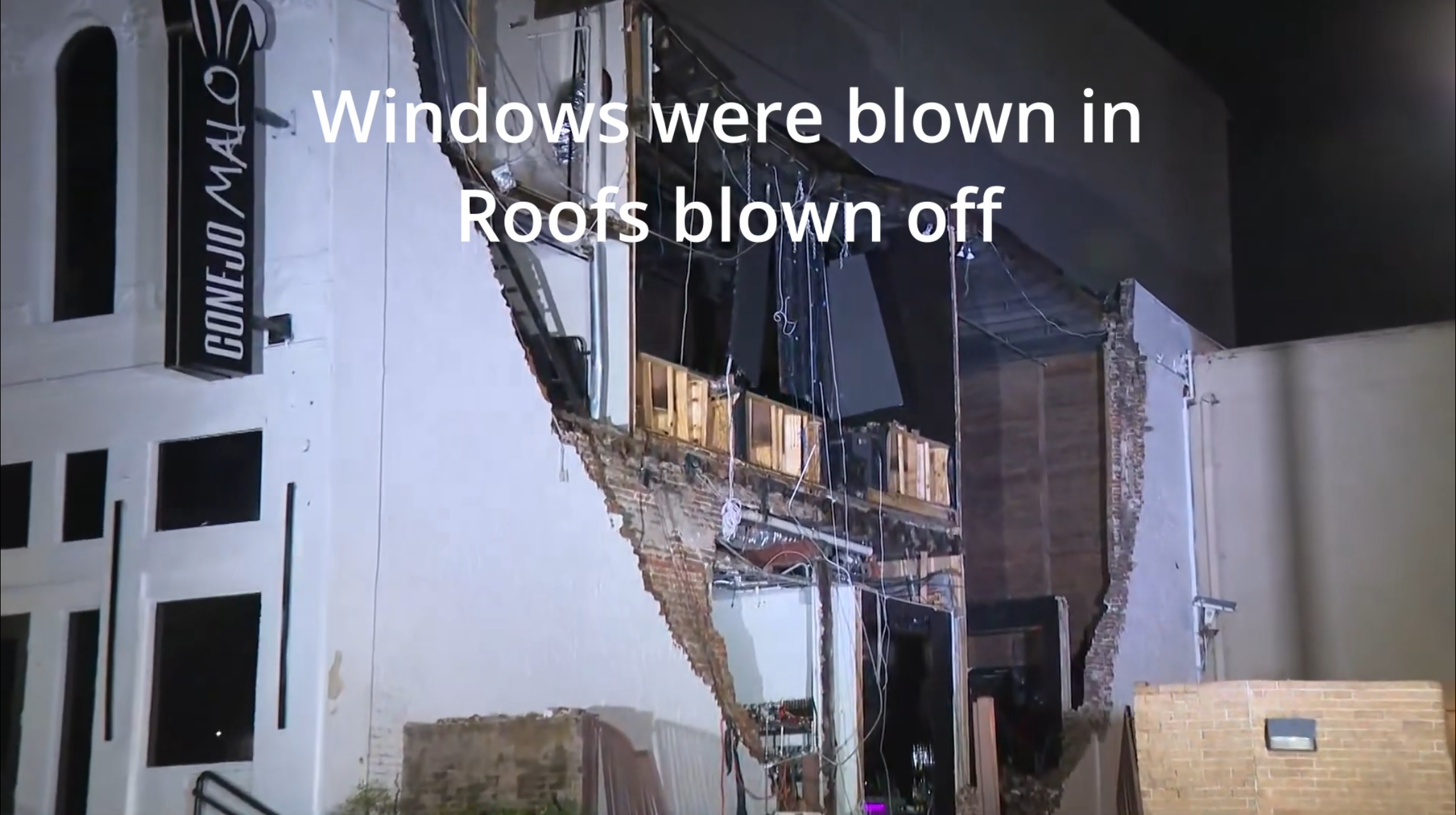 Incredible Destruction in Houston in Less Than 1 Hour of 105–113 mph Hurricane Force Winds