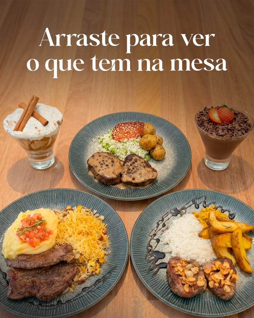 Deslize para o lado com um leve aviso: o apetite certamente ser&aacute; despertado.

De um almo&ccedil;o preciso a um jantar sem pressa, coroado pela delicadeza da nossa confeitaria. Cada prato que sai da nossa cozinha &eacute; desenhado para oferece