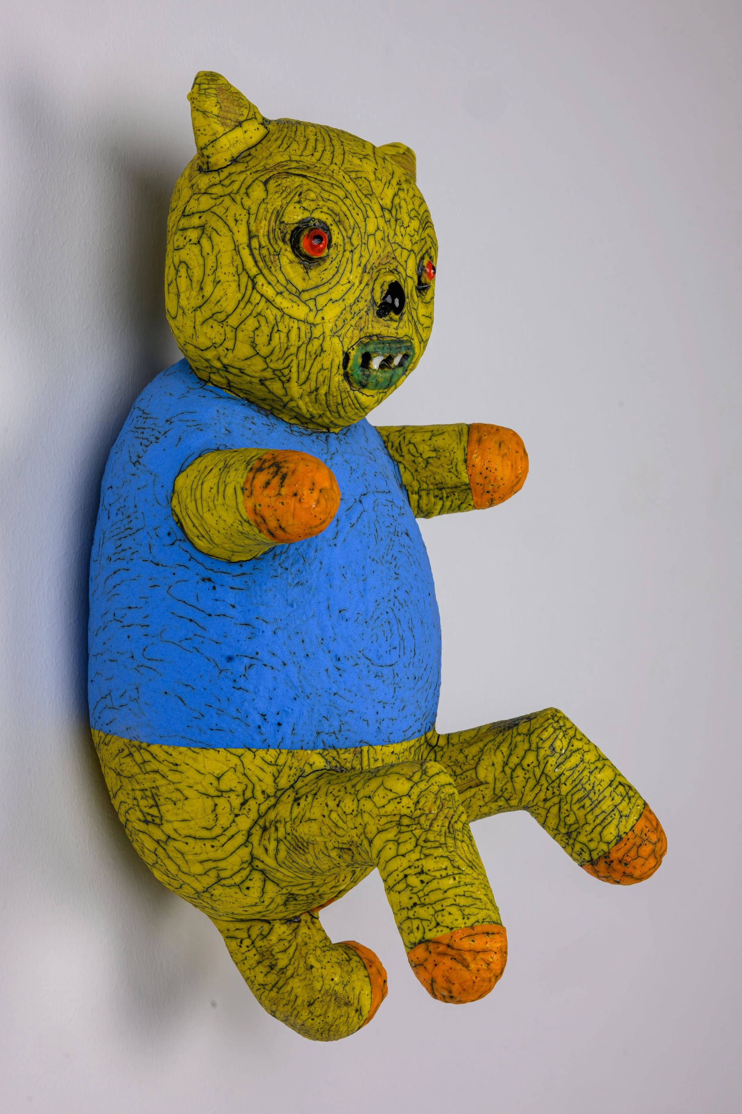 Yellow Animal in Blue Vest (detail)