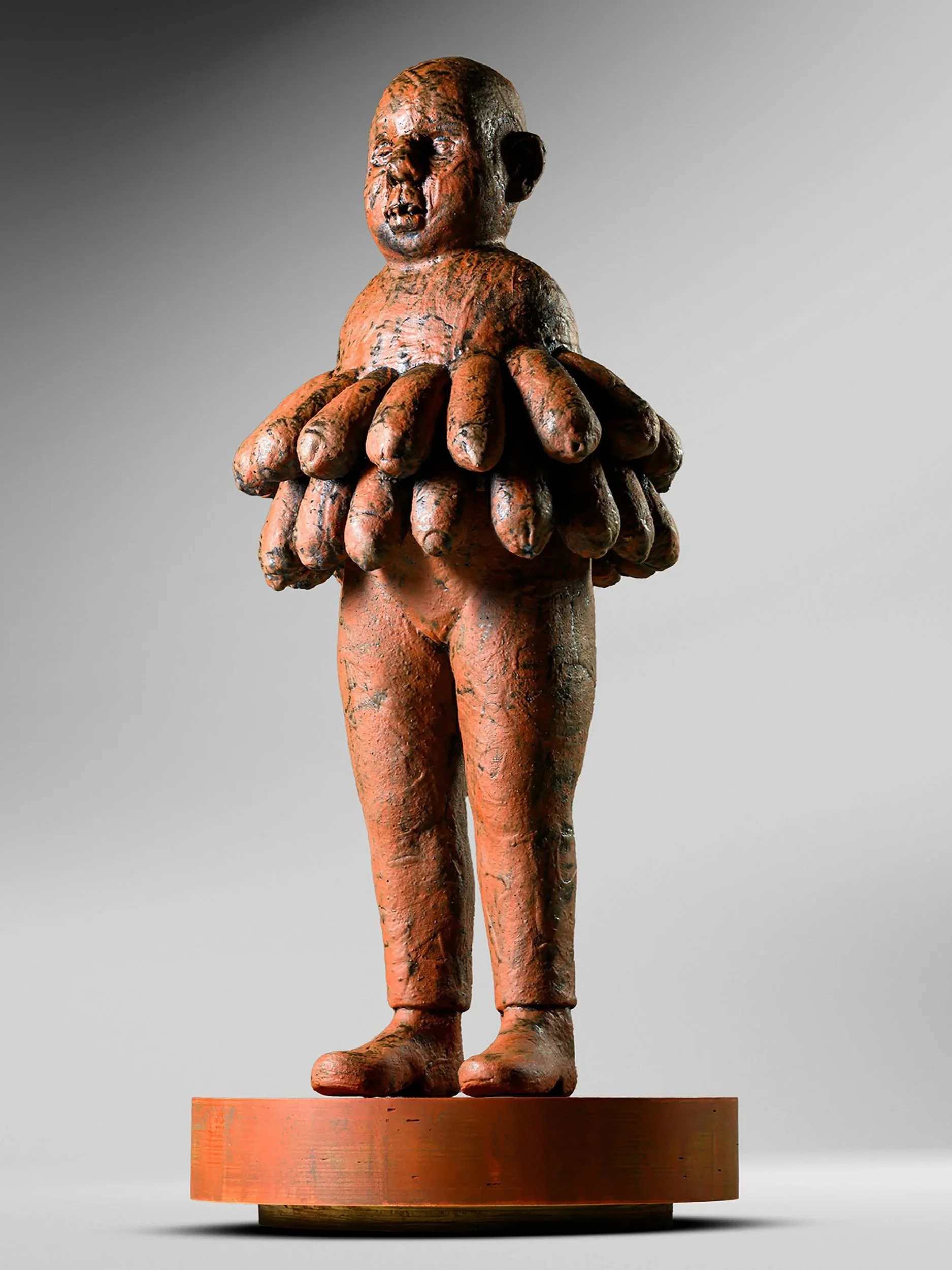 Fertility Figure, Ceramic/Mixed Media, 36 x 16 x 18, 2022-24