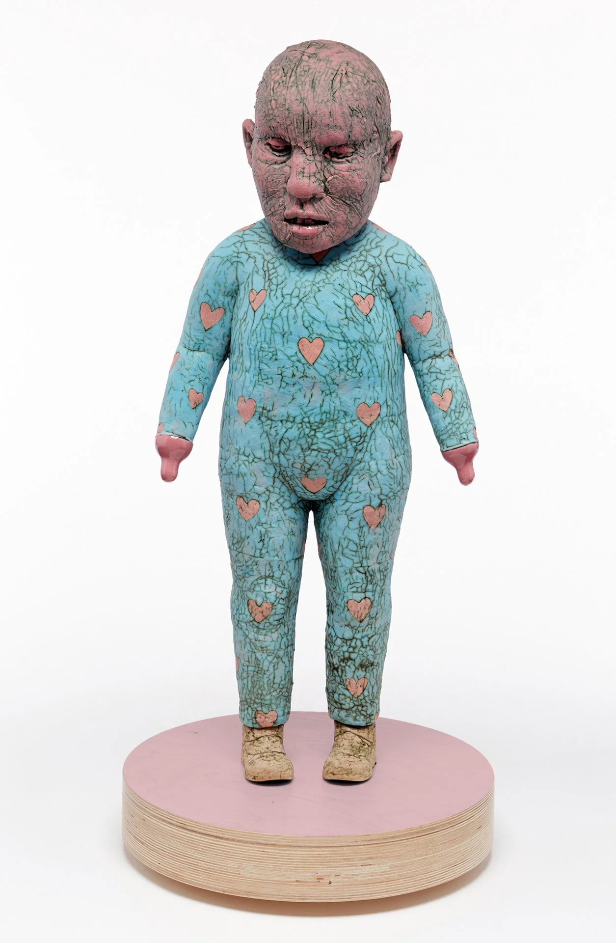 Nursing Figure, ceramic/mixed, 38”x18”18,” 2016