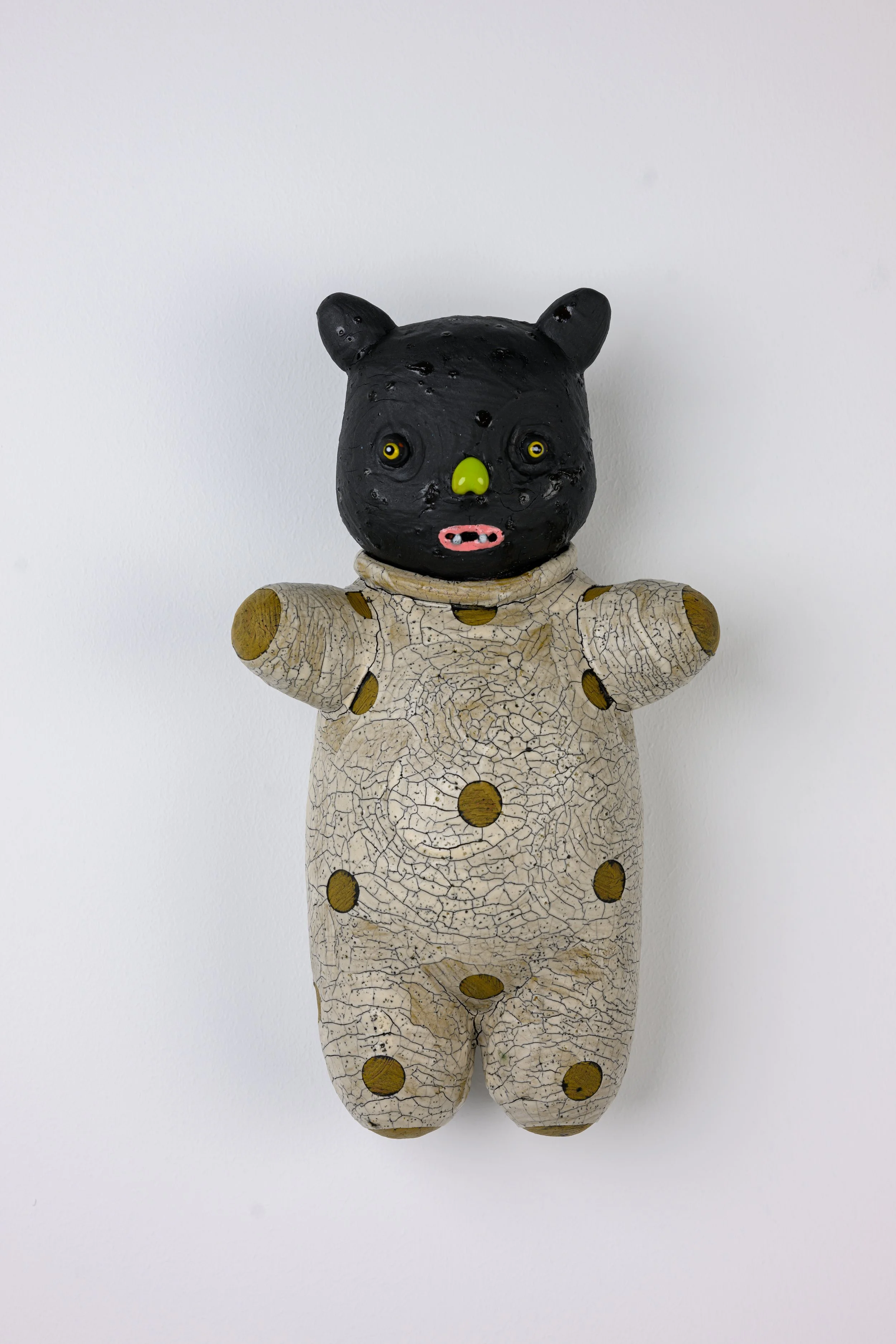 Animal (Black, Olive, White), Ceramic, 15 x 9 x 5, 2025 