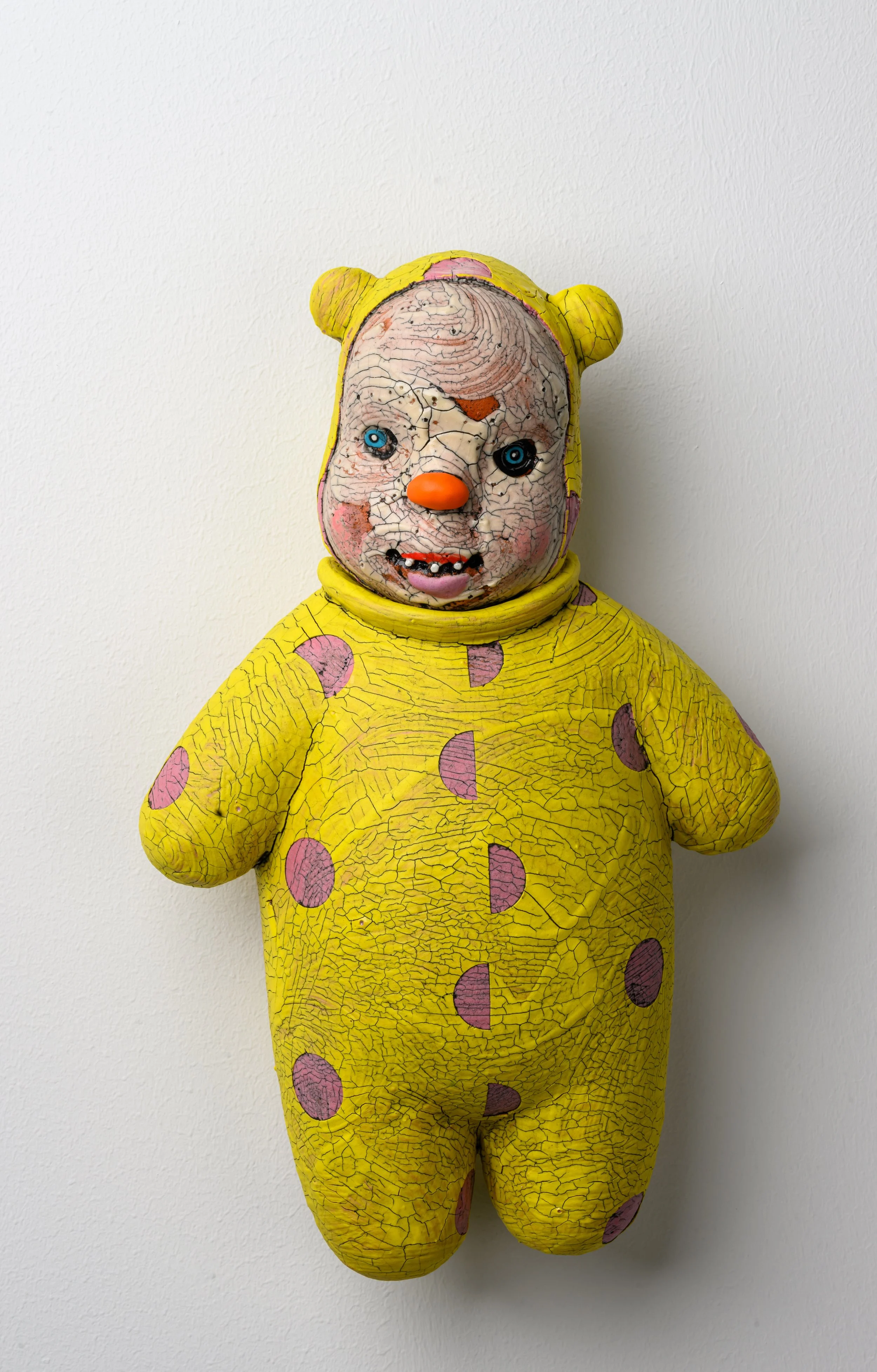 Yellow Bear, Ceramic, 15 x 9 x 5, 2025