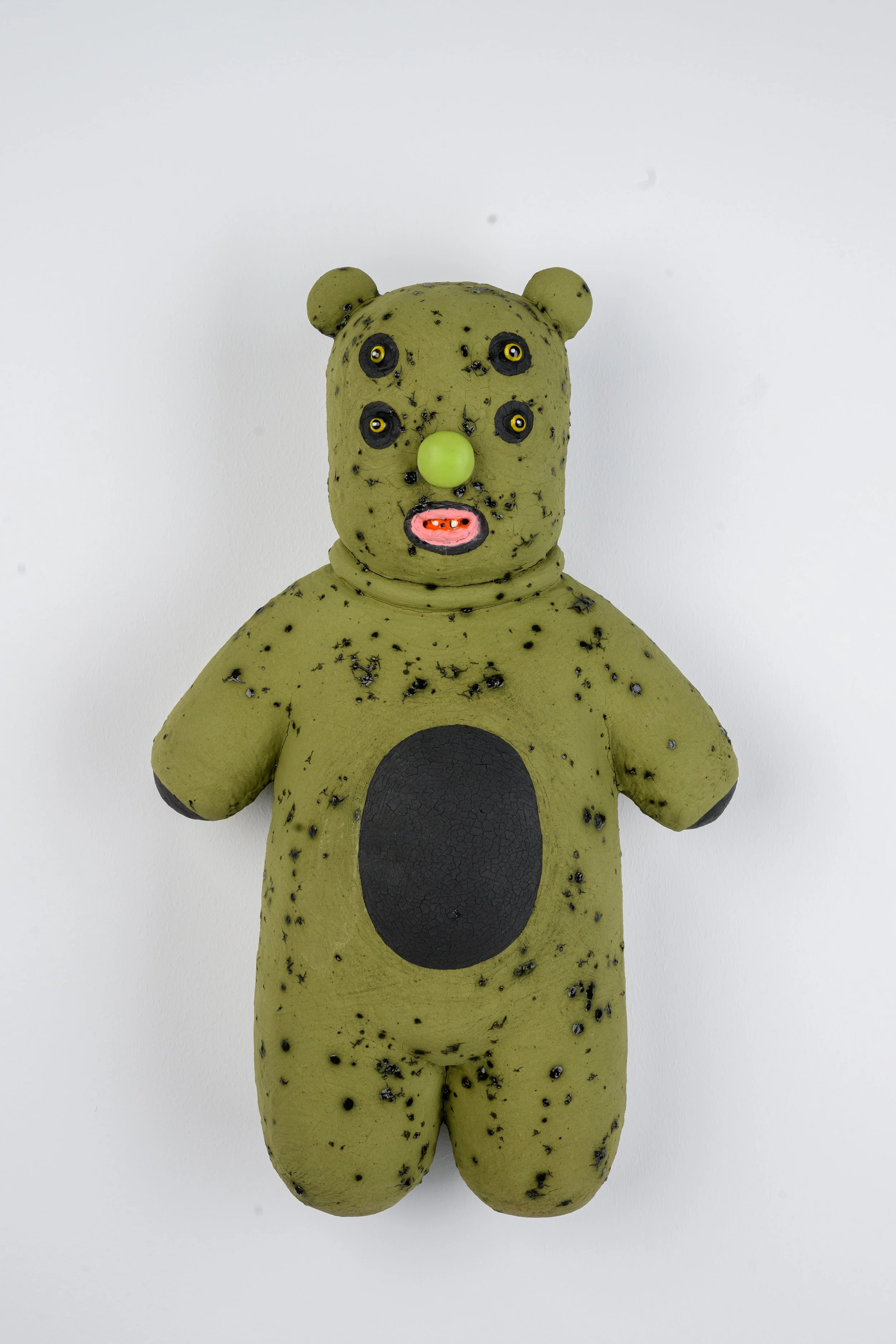 Green Animal, Ceramic, 22 x 18 x 10, 2025