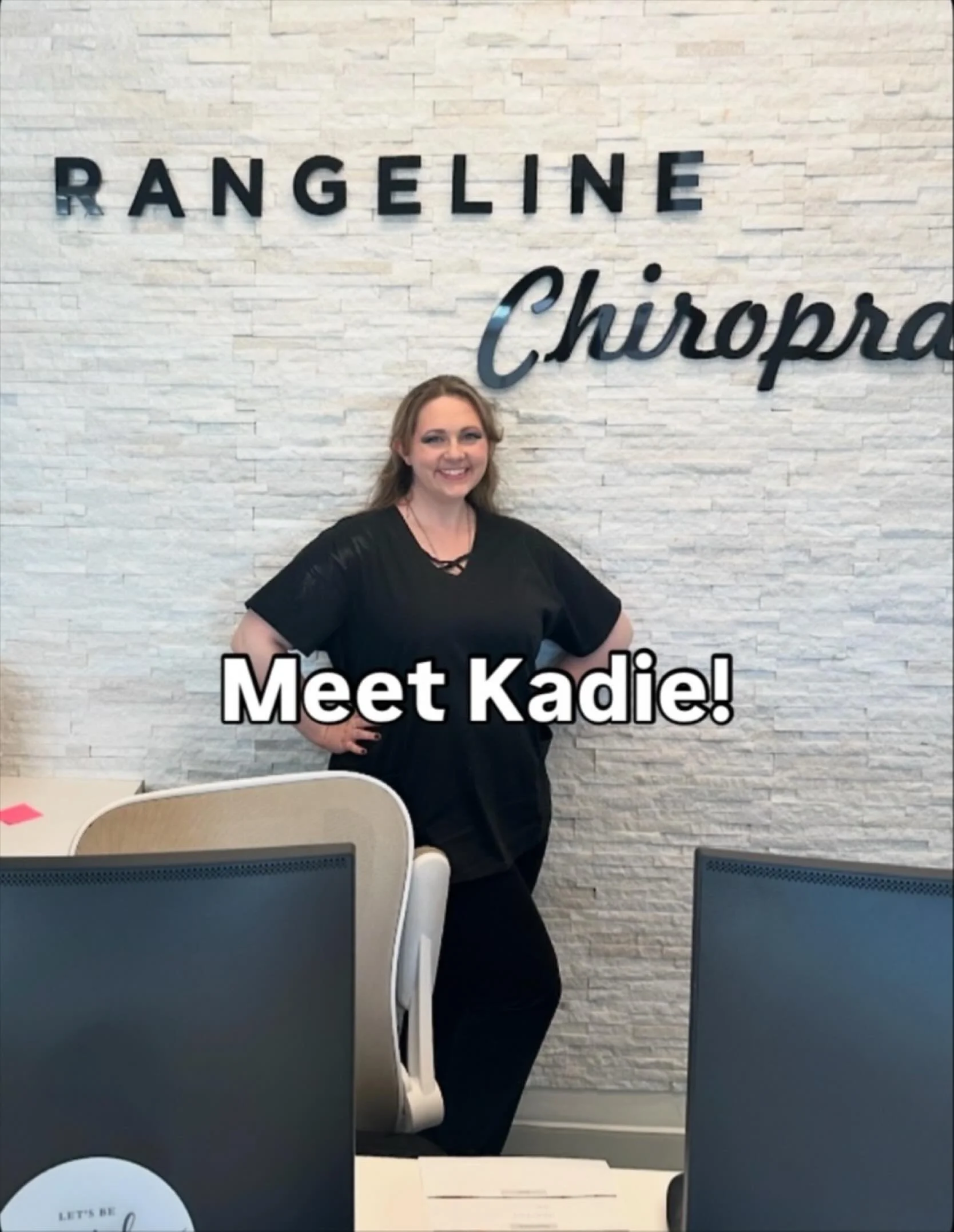 We are so excited to welcome Kadie to our team at @rangelinechiropractic! 
⠀⠀⠀⠀⠀⠀⠀⠀⠀
She will be at the front desk and our patient care coordinator. 
⠀⠀⠀⠀⠀⠀⠀⠀⠀
Get to know her: 
🧡 favorite color is orange 
🌊 loves ocean views
📍 from San Diego 
🐱 