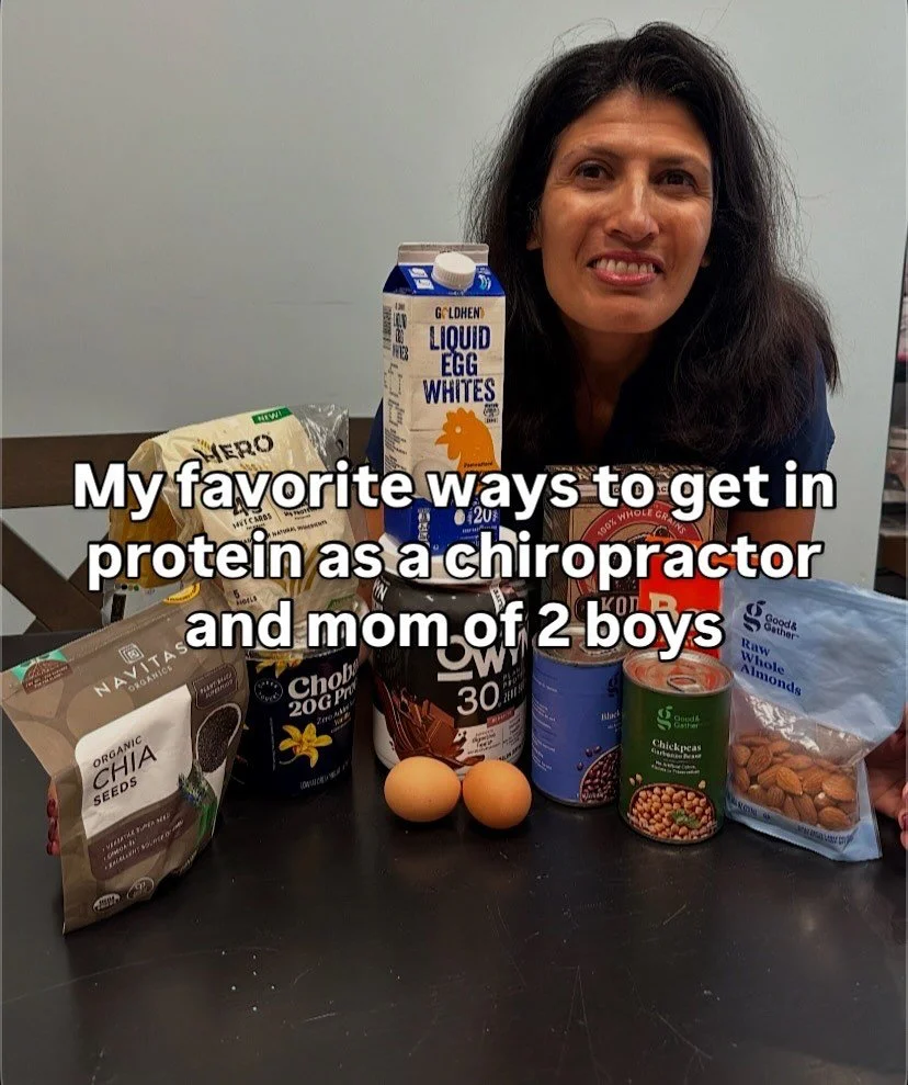 Getting enough protein in your diet is essential.
⠀⠀⠀⠀⠀⠀⠀⠀⠀
As a busy mom of 2 boys and a chiropractor, I love having easy ways to increase my protein throughout the day. 
⠀⠀⠀⠀⠀⠀⠀⠀⠀
Some of my favorites are: 
✨ Chia seeds
✨ @hero bagels (19g protein!