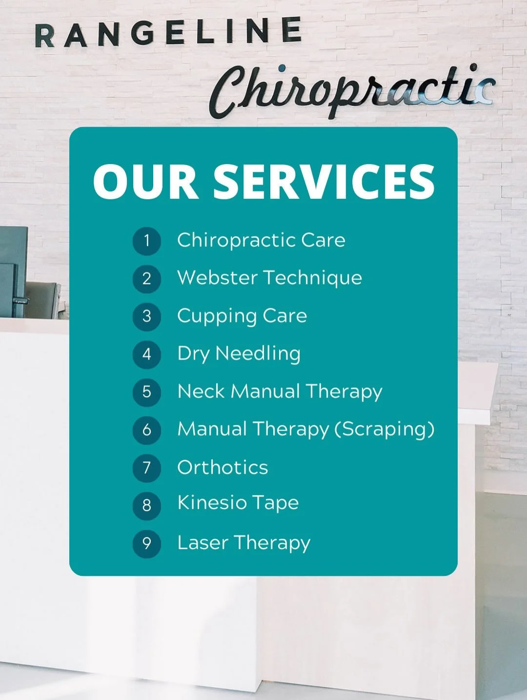 At Rangeline Chiropractic in 📍Carmel &amp; Zionsville, IN, we are dedicated to providing your family with personalized care that is designed to be as unique as you are.
⠀⠀⠀⠀⠀⠀⠀⠀⠀
In our office, we offer several therapies to enhance your chiropractic