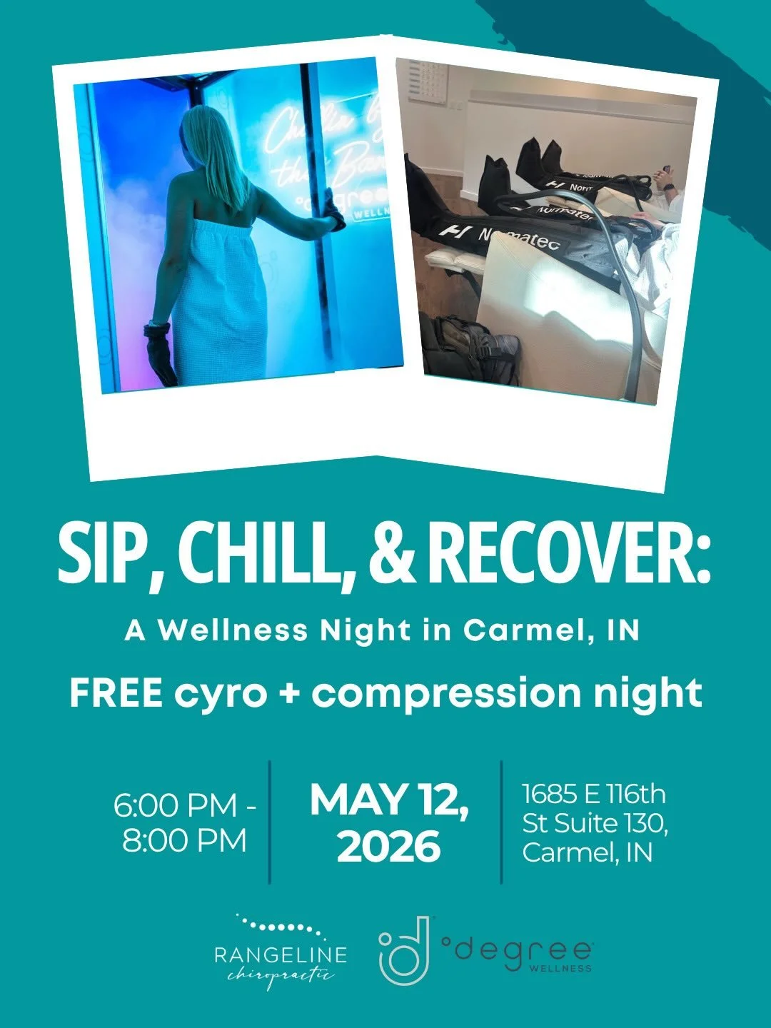 Join us for a feel-good night out you won&rsquo;t want to miss 🤍
⠀⠀⠀⠀⠀⠀⠀⠀⠀
We&rsquo;re teaming up with Degree Wellness (@carmelwellnesscouple) for a wellness experience night designed to help you reset, recover, and recharge.
⠀⠀⠀⠀⠀⠀⠀⠀⠀
What to expec