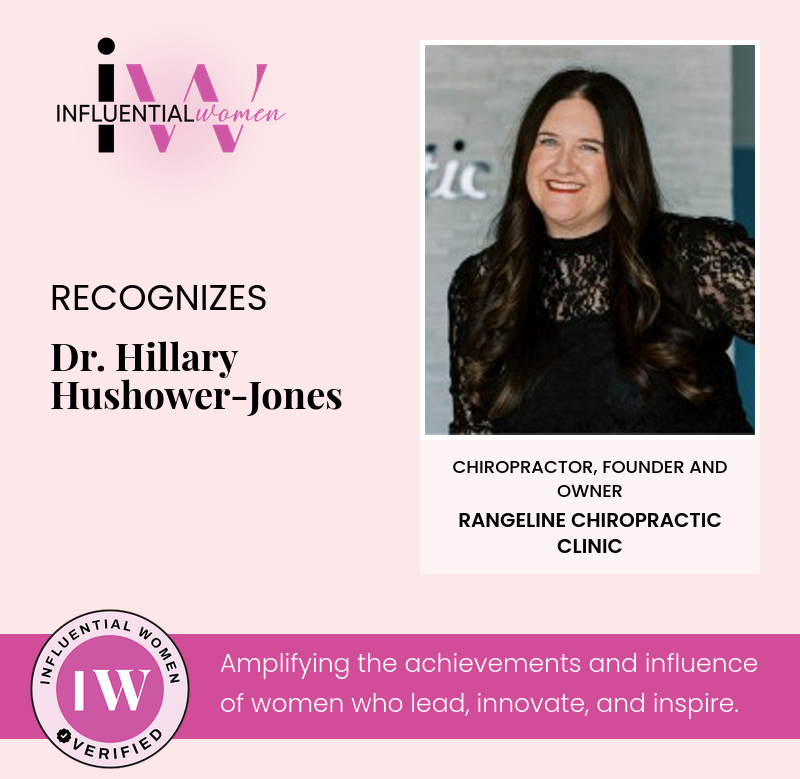 Dr. Hillary Hushower-Jones receiving recognition for leadership and community impact in Hamilton County.