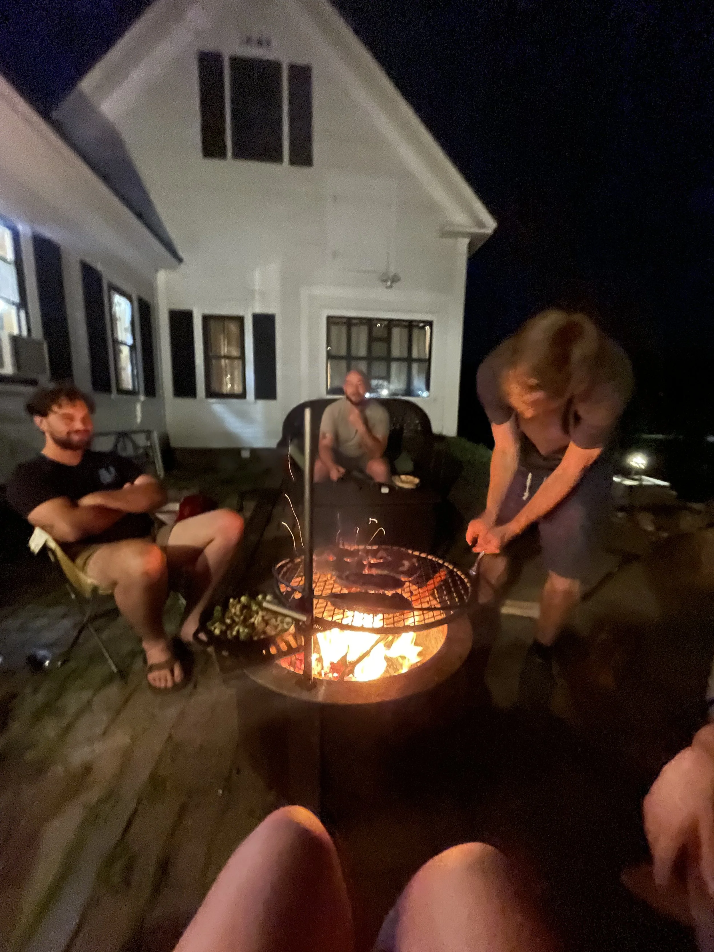 Meals over the fire with the roomies