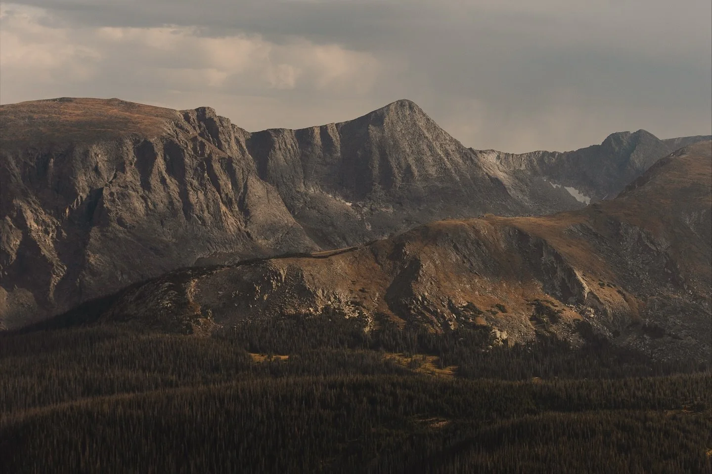 Mountain views that took my breath away and made all my problems seem so small. 
A smoky drive along Trail Ridge Road in Rocky Mountain Park, Colorado. 9.6.25