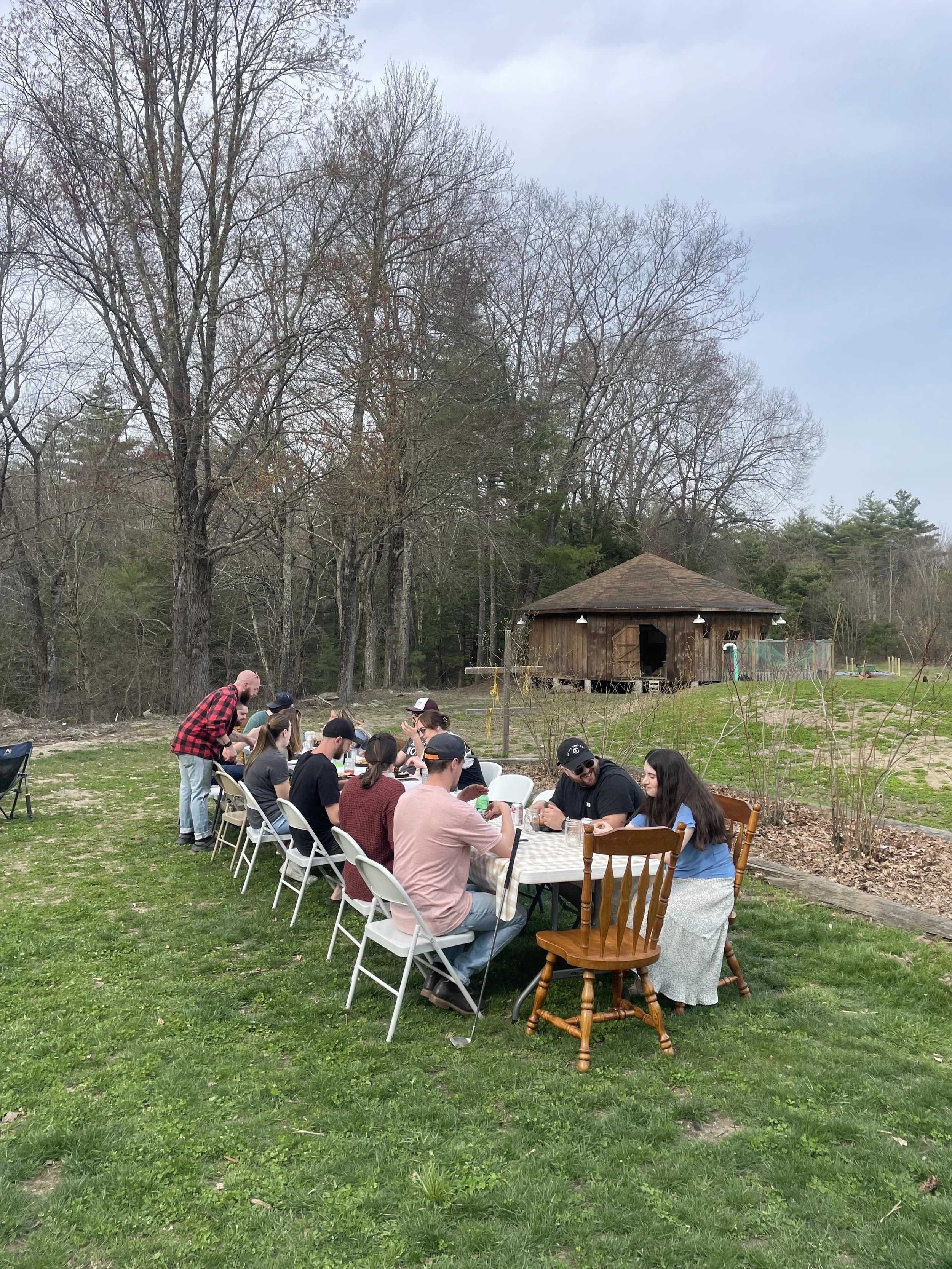 Friend's Dinner on the farm