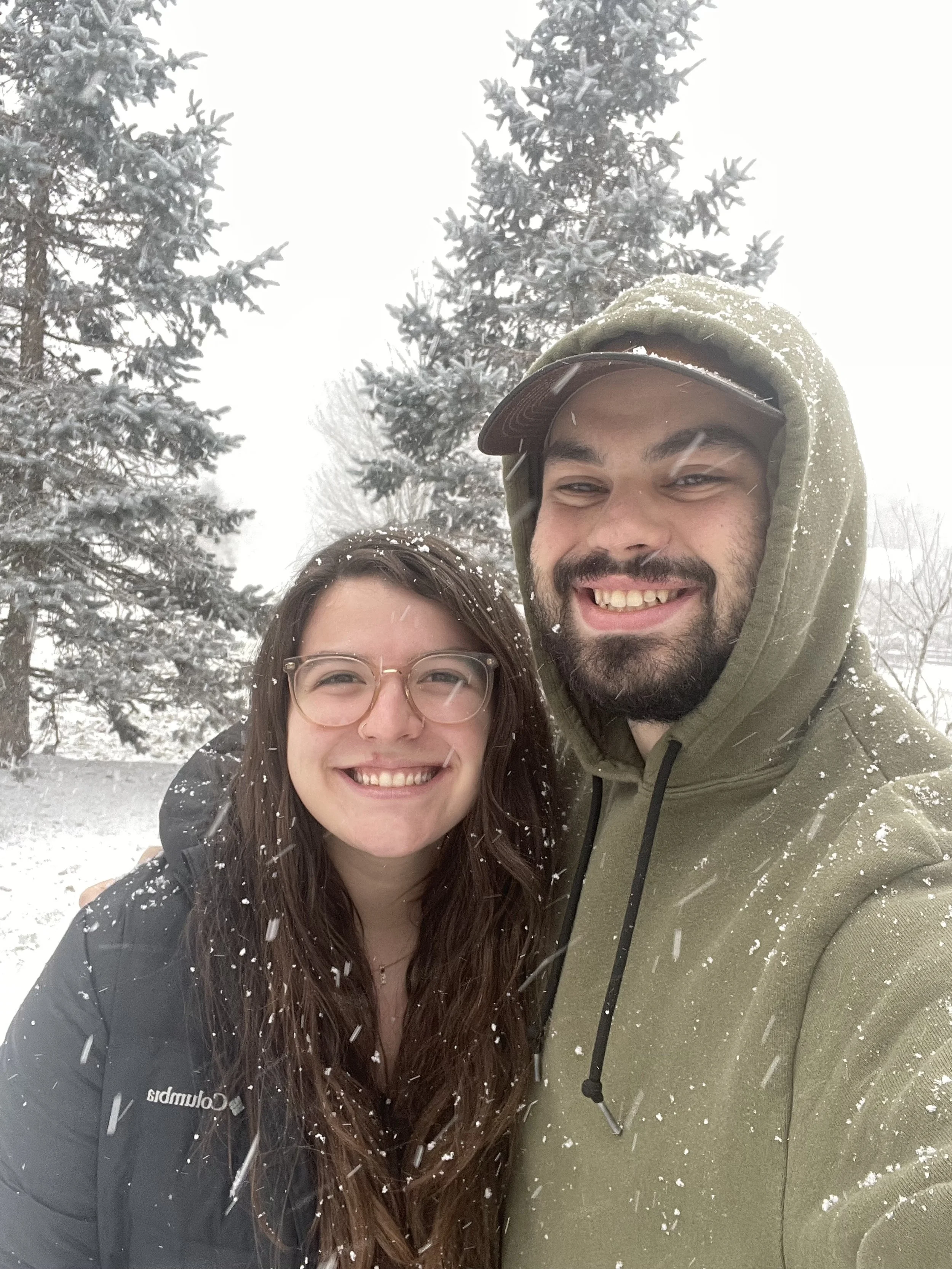 First snow at the house