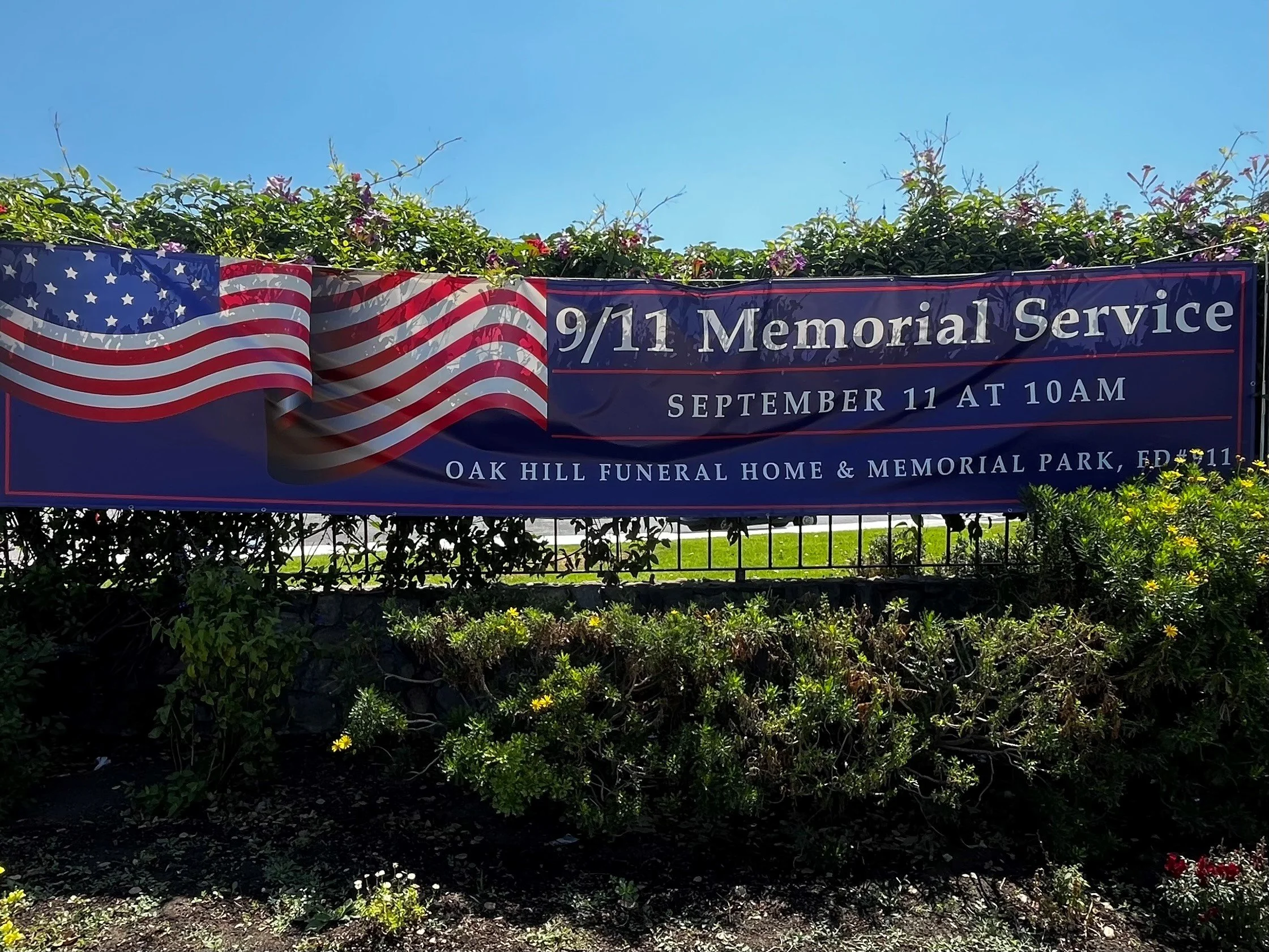 Oak Hill Memorial Park 9/11 Memorial Service