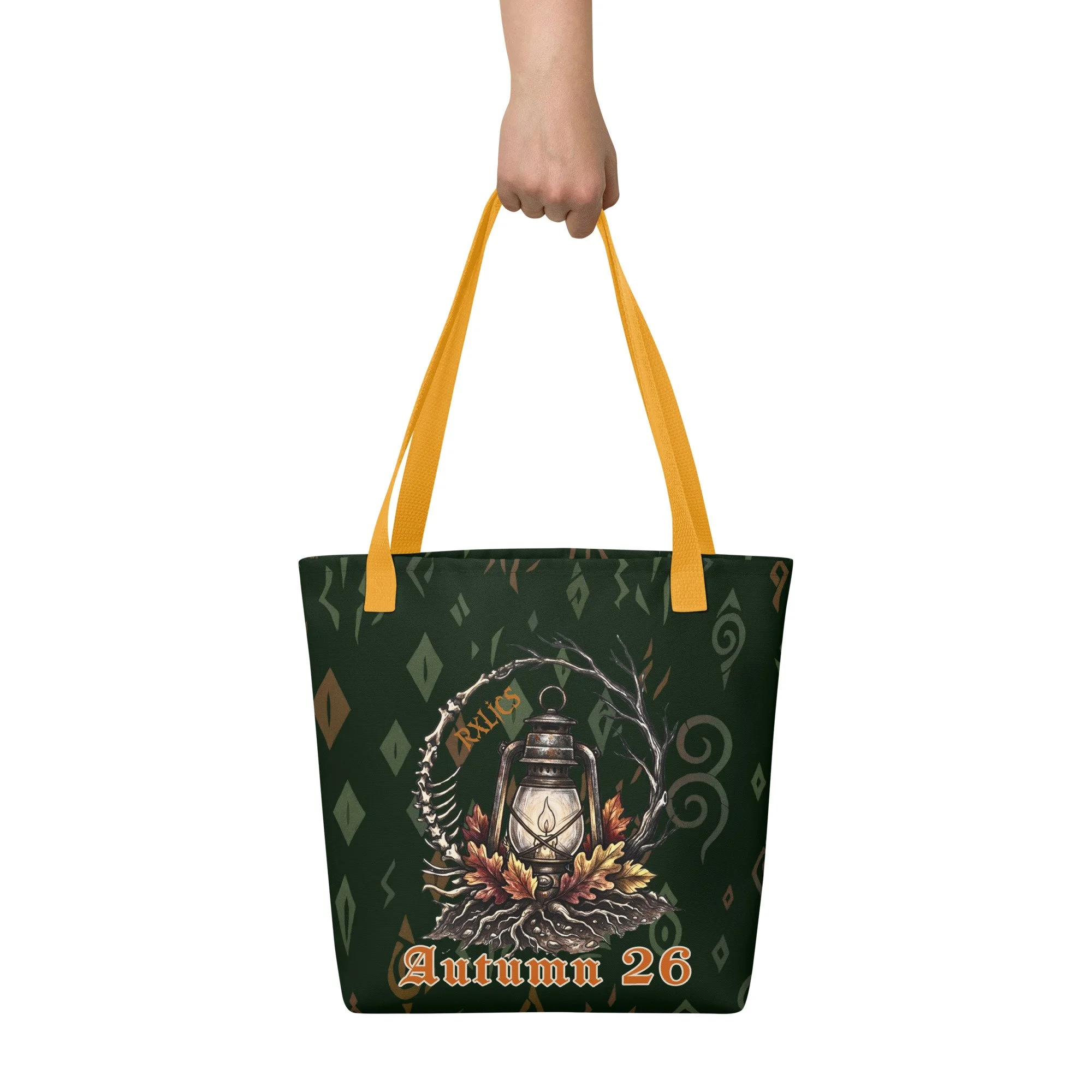RXLICS // AUTUMN / FALL 26 | All-Over Print Dark Fantasy Tote Bag