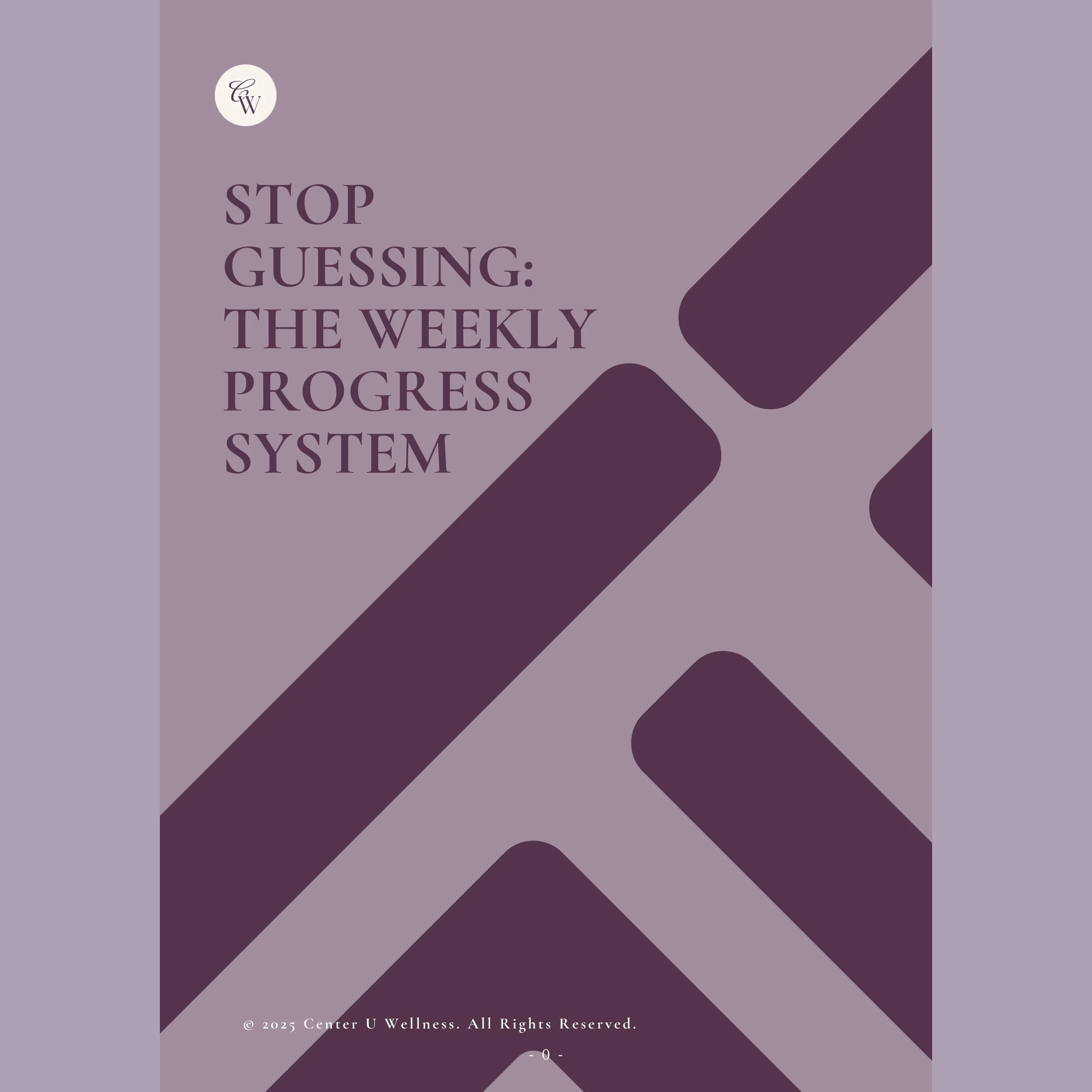 Stop Guessing: The Weekly Progress System: The 10-minute weekly review that tells you what's noise and what's signal, so you stop reacting to every weigh-in and start making data-driven decisions