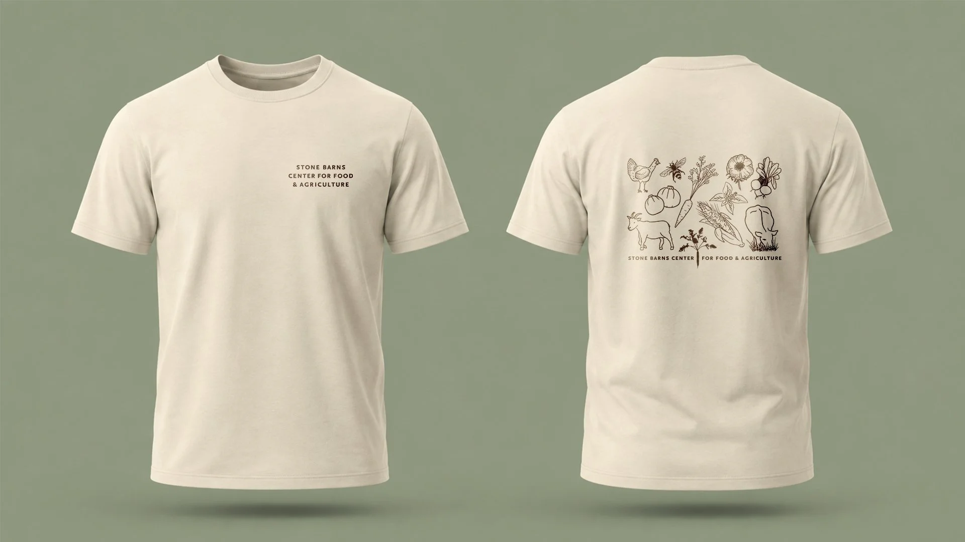 shirt and hat combine lighthearted illustrative style with the carrot logo