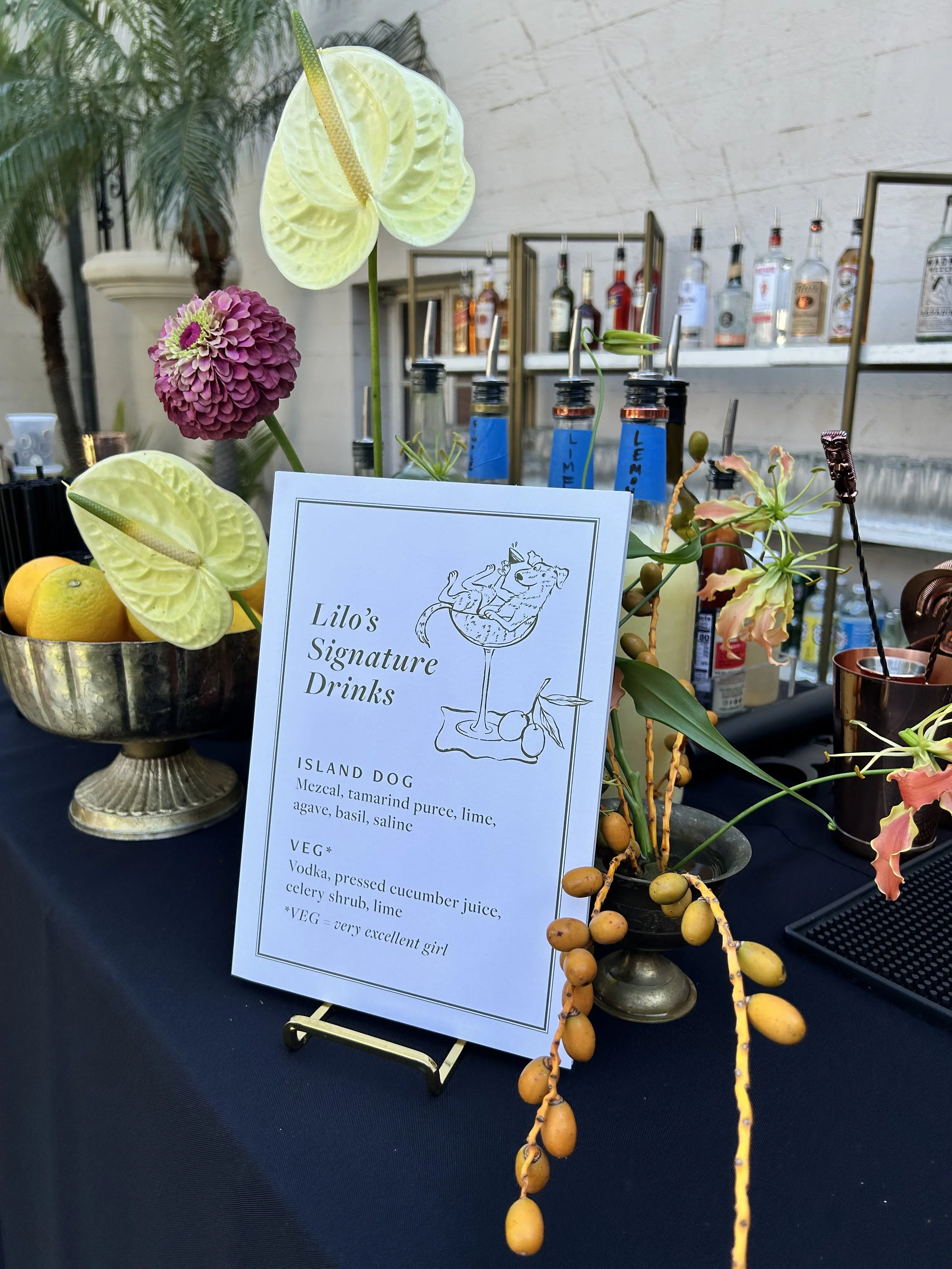 Signature Drinks Sign