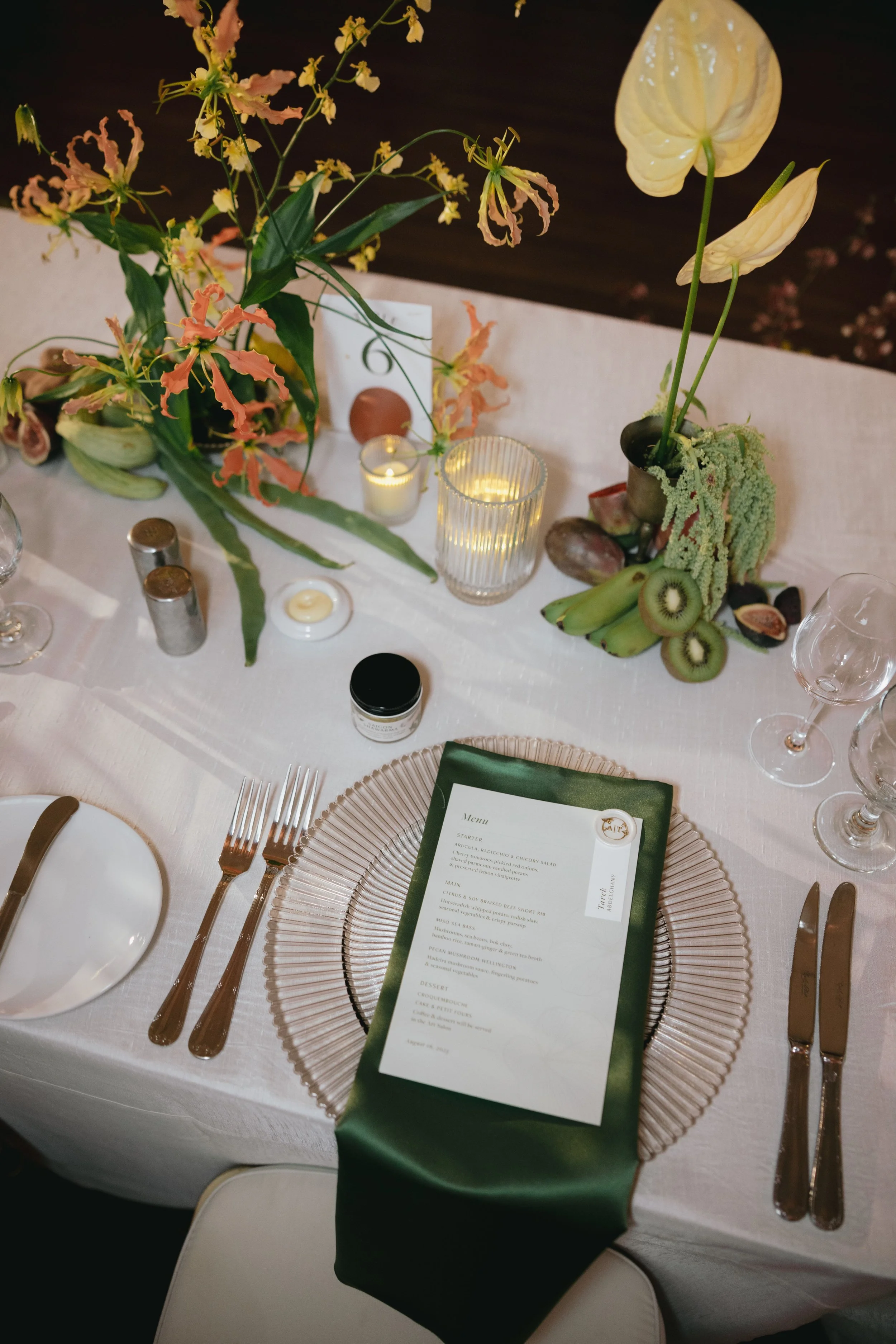 Menu and Table Setting