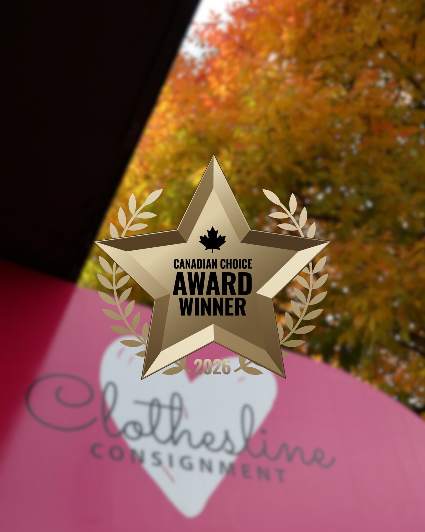 Oh hey ⭐️ we&rsquo;ll just be over here feeling very proud.

Canadian Choice Award Winner 2026 🇨🇦✨
Thank you to our incredible community for shopping local, loving secondhand, and supporting Clothesline Consignment the way you do. This one&rsquo;s 