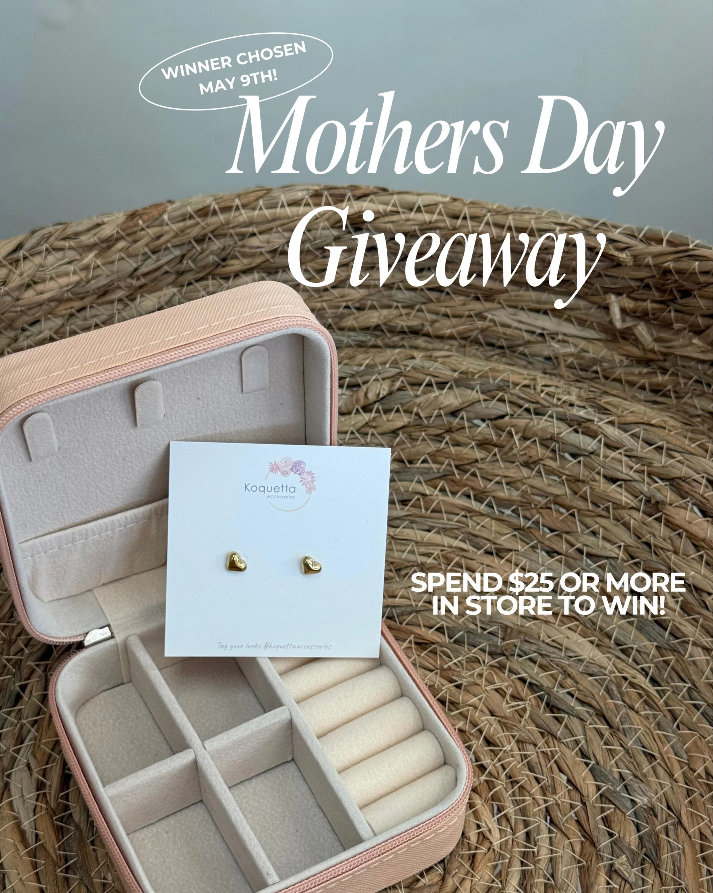 Mother&rsquo;s Day giveaway time 💐✨

Spend $25 or more in store to be entered to win a special Mother&rsquo;s Day surprise from our new jewelry line @koquettaaccessories 🤍

Want an extra entry?
Tag us in a photo with your Clothesline goodies for a 