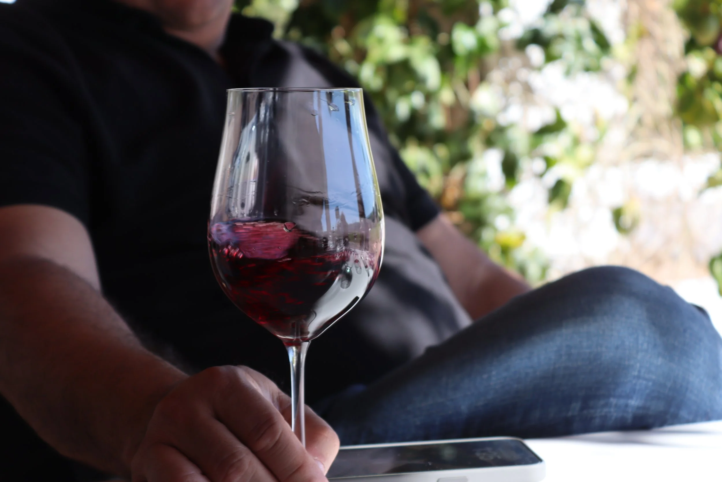 Wine at Seven Sisters vineyard in Stellenbosch