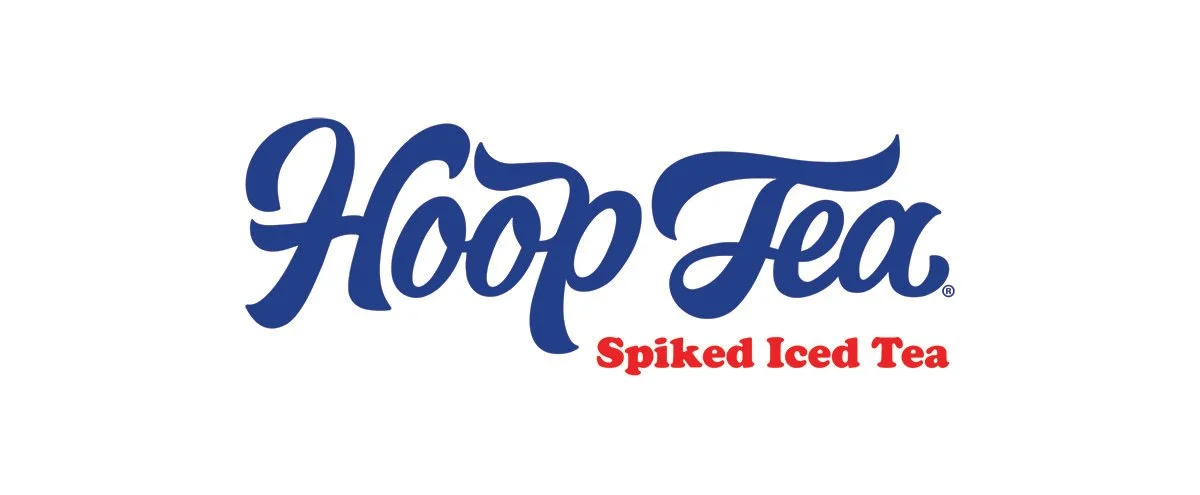Hoop Tea logo with the words "Spiked Iced Tea" written in red underneath.