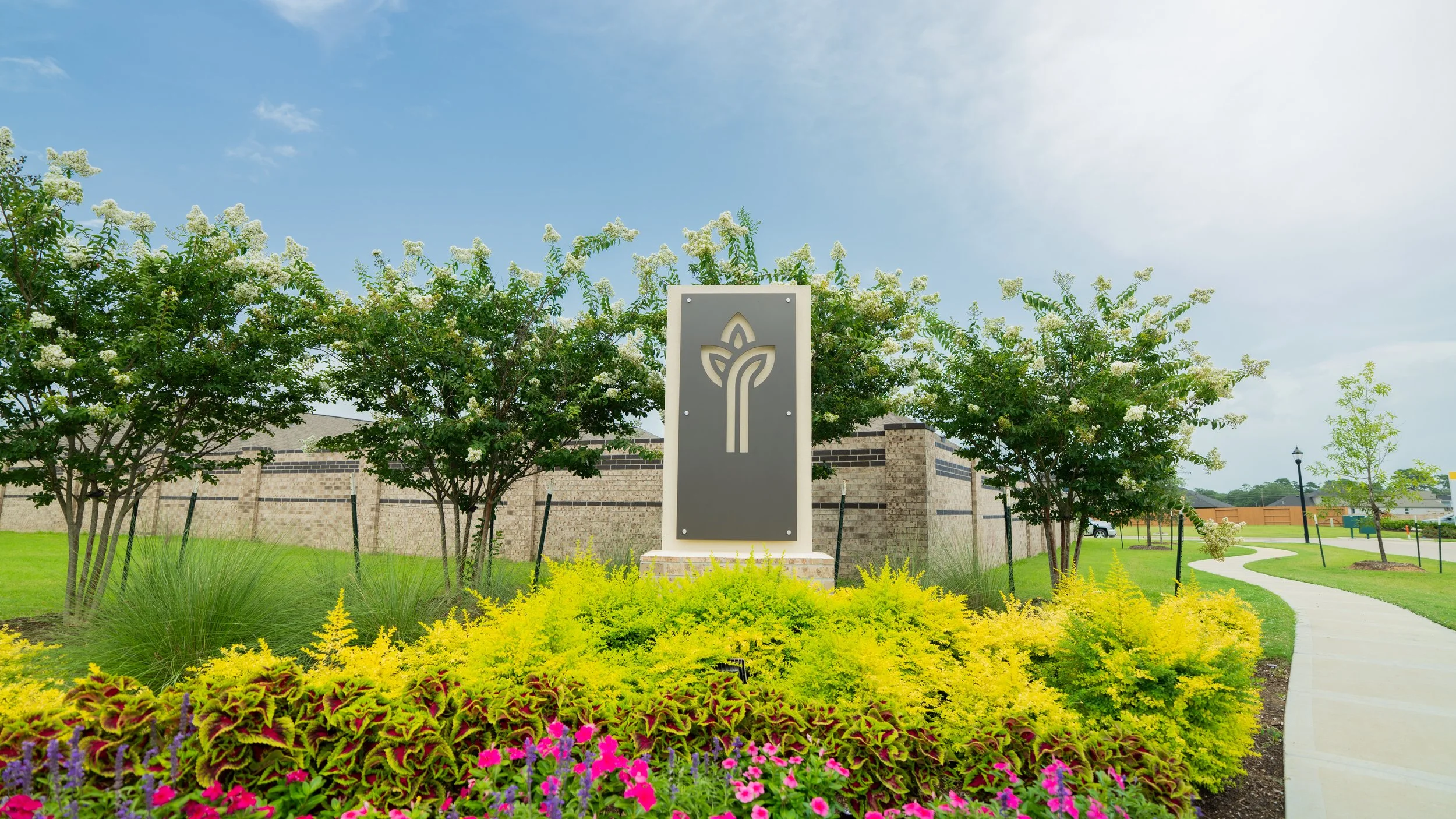 Perea Masonry project: cypress green