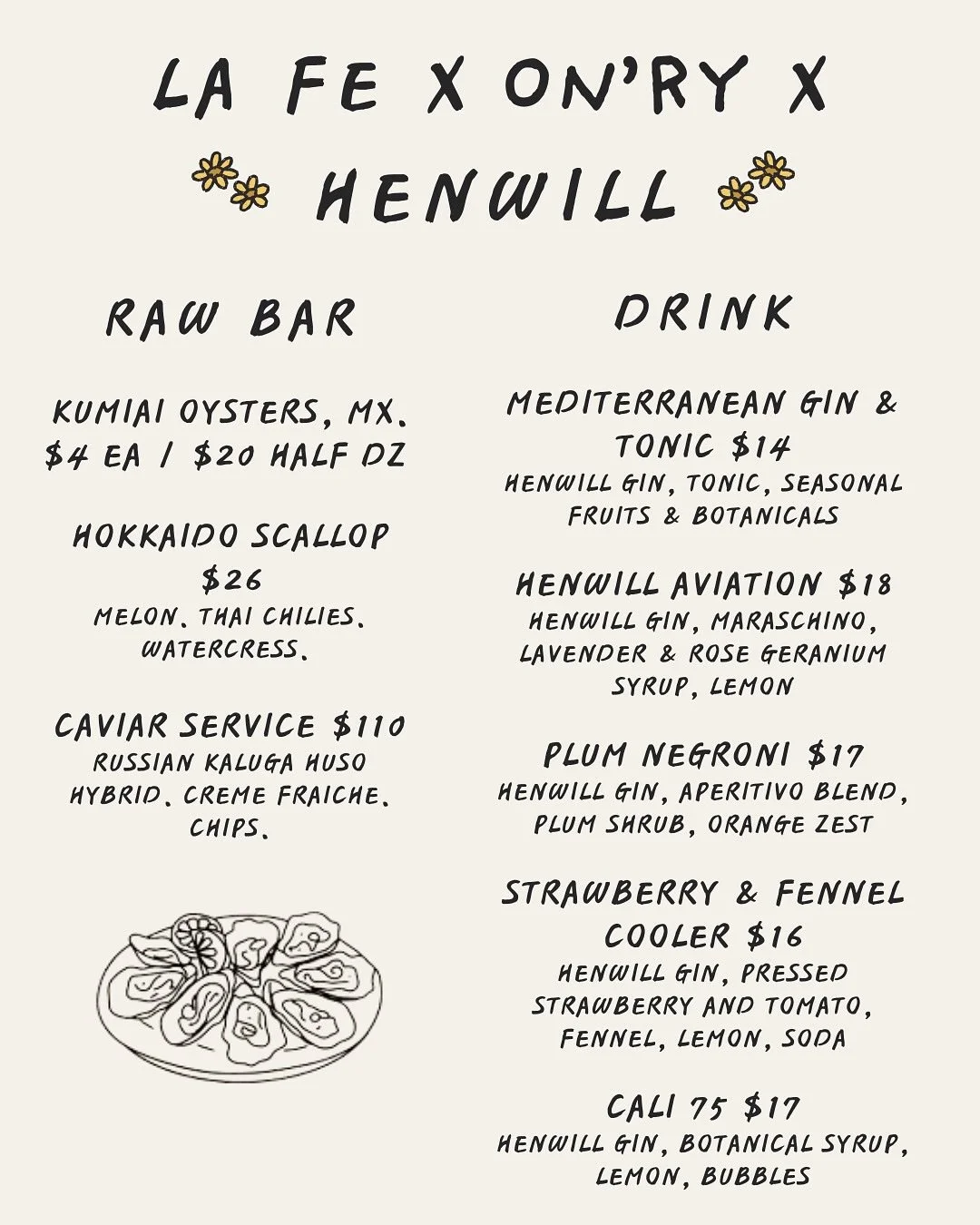 Gin in the Garden this Sunday w/ raw bar by @the.onry and cocktails by @henwillgin 🍸

Meet us in the garden from 2-6 💋