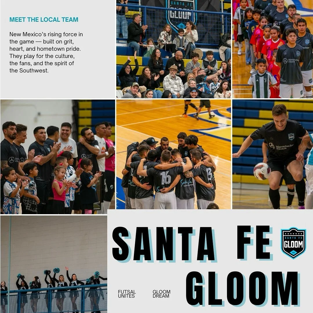 Calling all Enchantment Leaders! 🌟
Step into your role as a catalyst, connector, and changemaker &mdash; and rally behind Santa Fe Gloom, New Mexico&rsquo;s rising powerhouse hitting the futsal courts this December. ⚡⚽
Community. Culture. Competitio