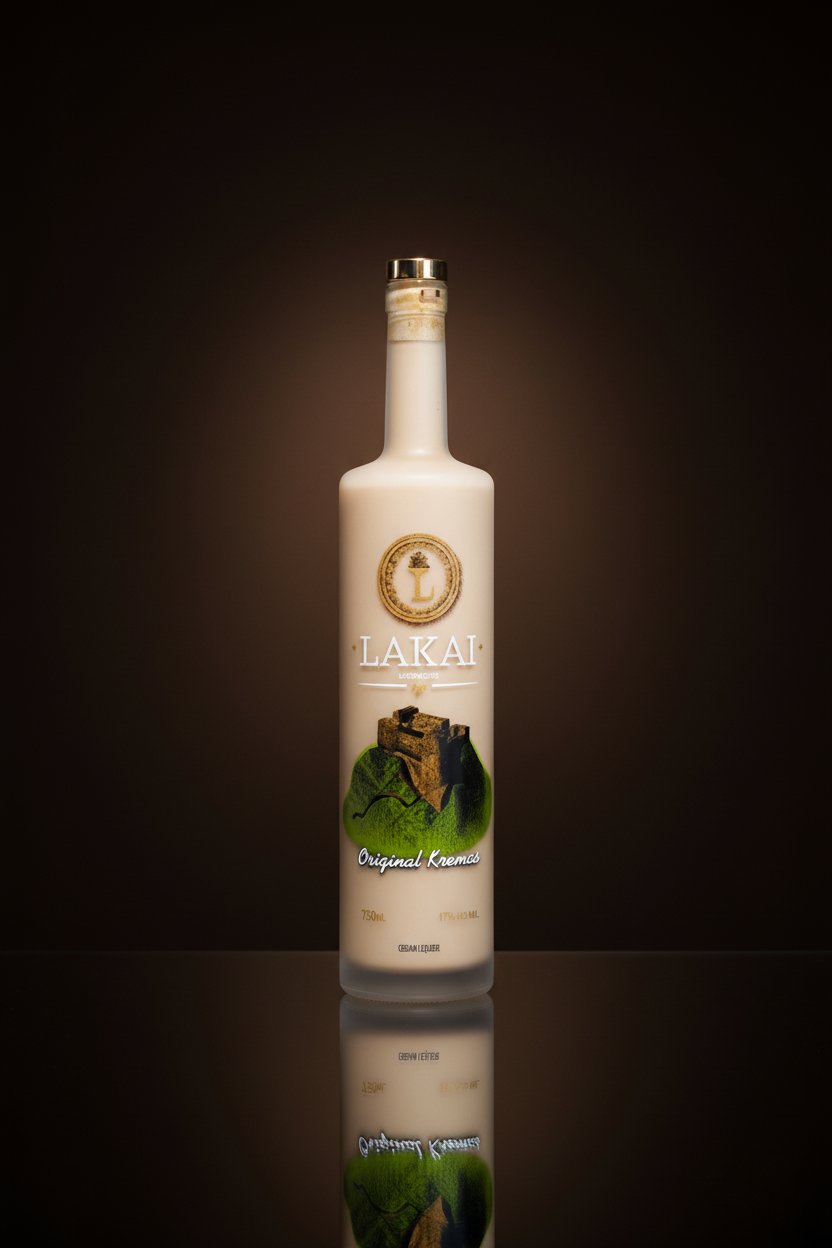 Lakai Liqueurs bottle reflection