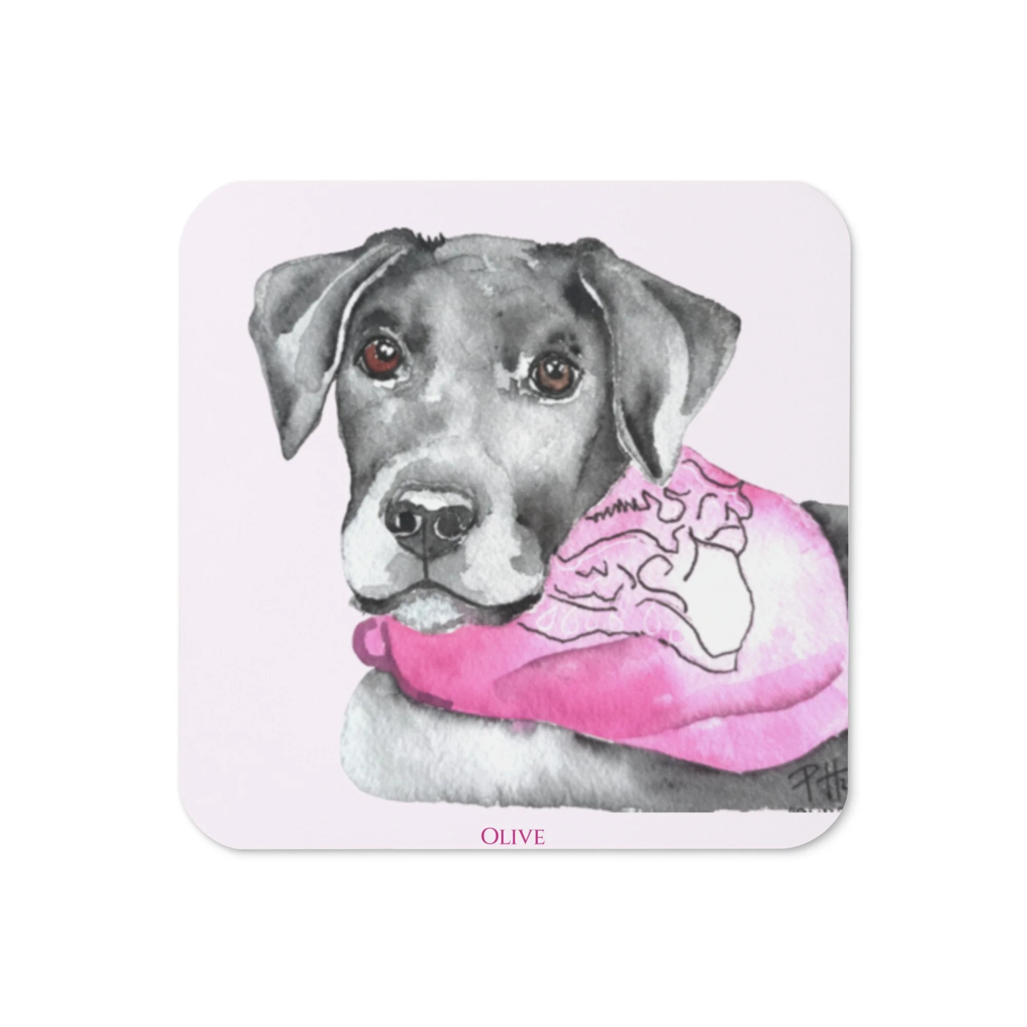 Olive / the Cork-Back Coaster — Anti-Cruelty Society of Chicago