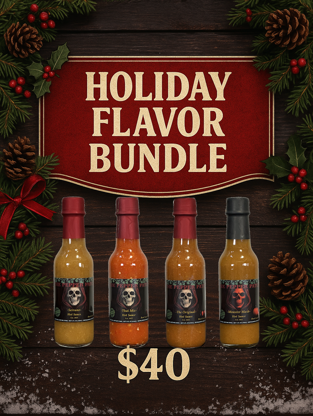 The Pepper Patch - Holiday Flavor Bundle (20oz)
