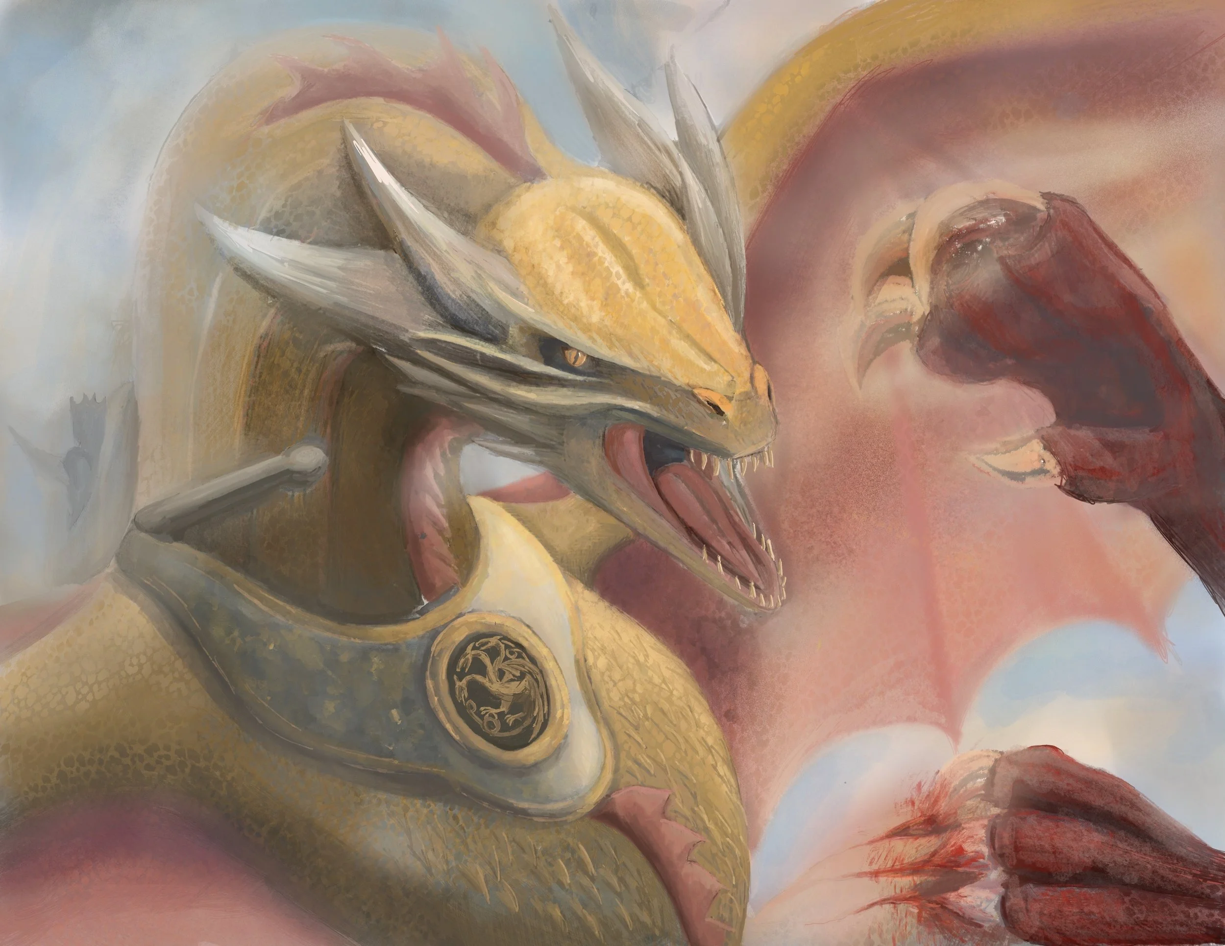 Digital drawing, reposted by creature designer Constantine Sekeris