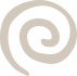 Black spiral swirl on a white background.