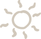 Icon of a sun with rays.