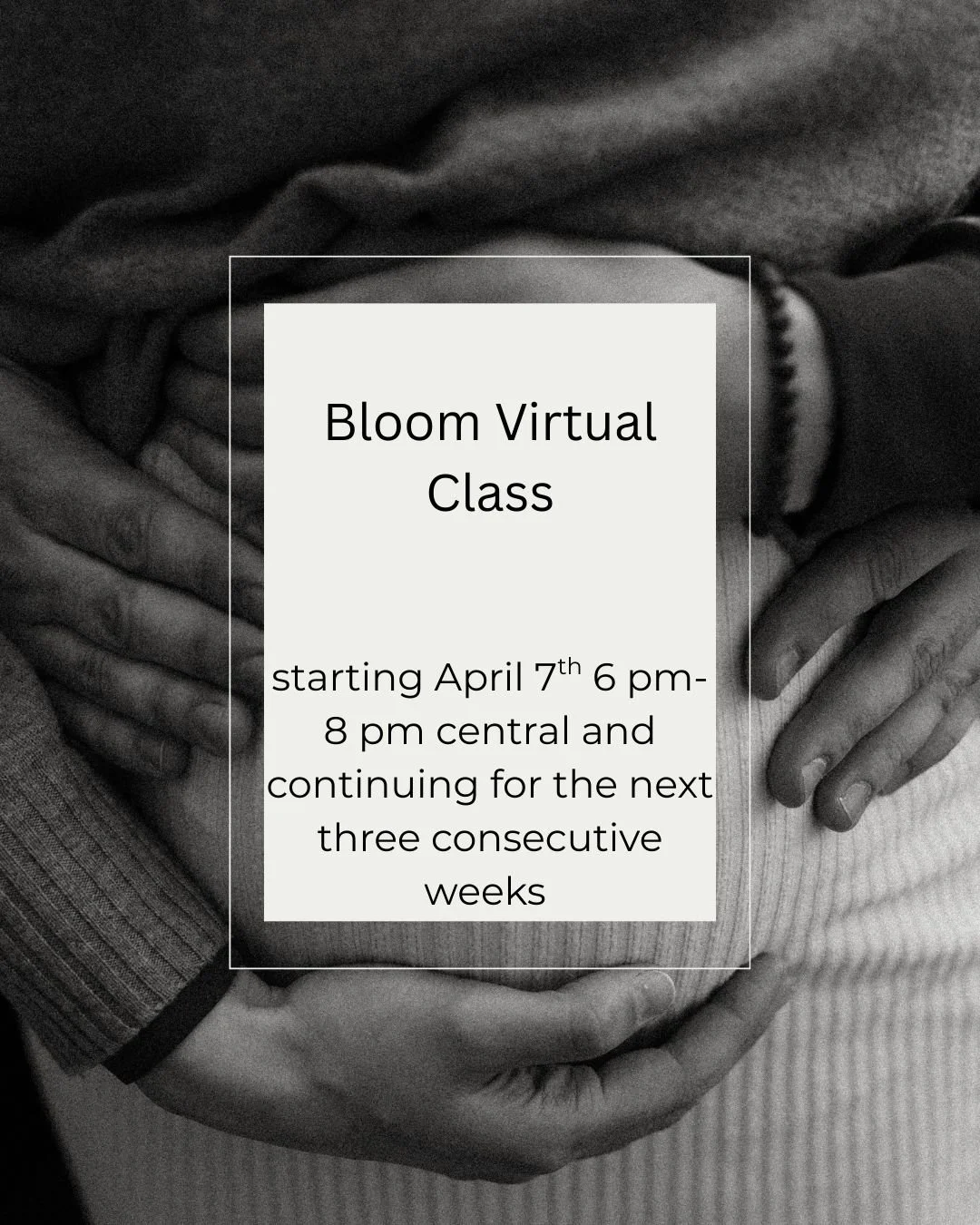 The Group Bloom Workshop (Virtual) Next class begins April 7th