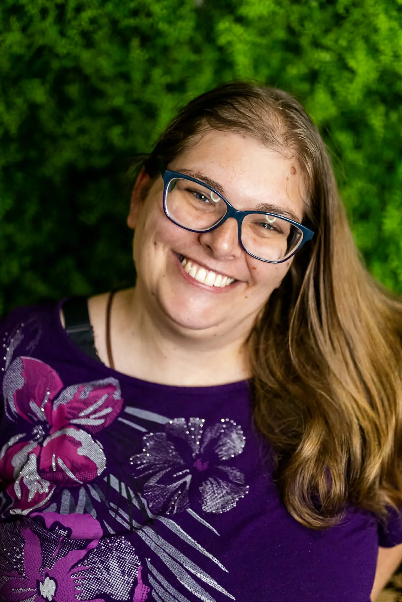Doula Melanie Powell warmly smiling
