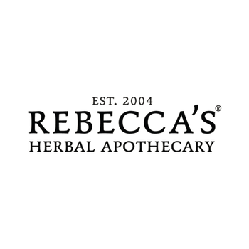 Logo for Rebecca's Herbal Apothecary, established in 2004.