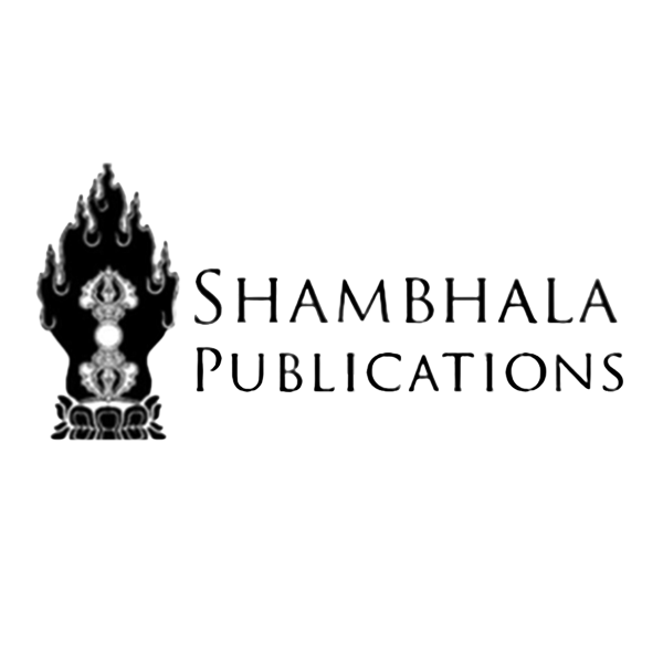 Logo of Shambhala Publications featuring a stylized flame or lotus design and the company name.