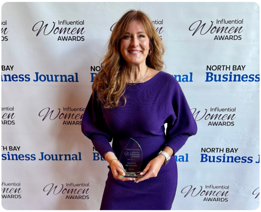 Saunda McDaniel, CFE - Earning her Most Influential Women of the North Bay Award