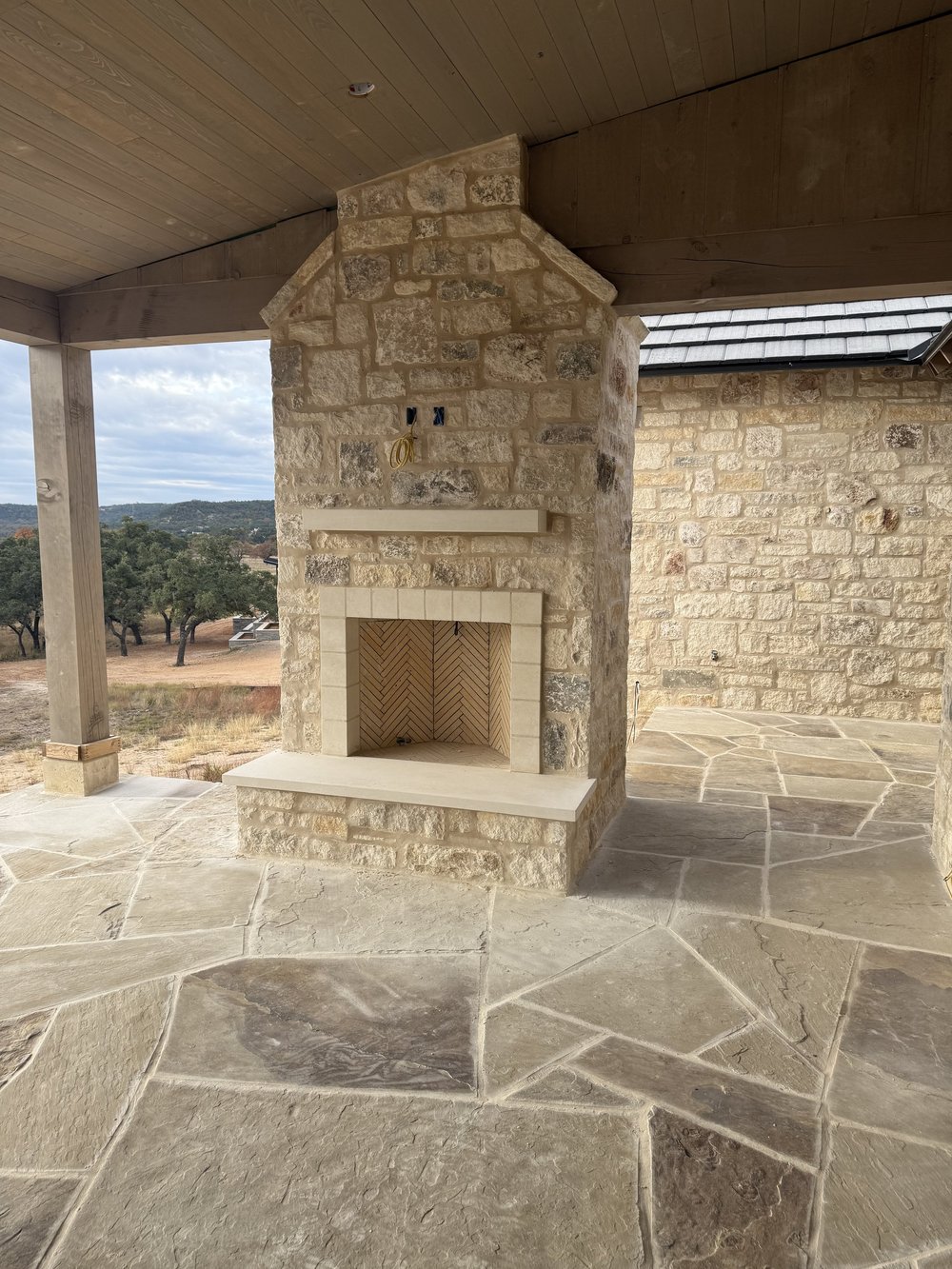Custom residential stonework