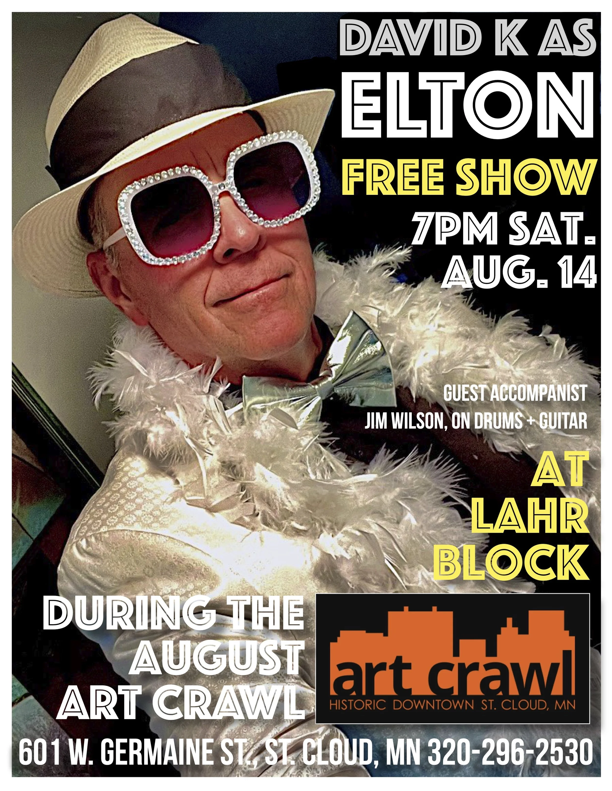 ELTON TRiBUTE David K Piano/Vocal. Jim W drums