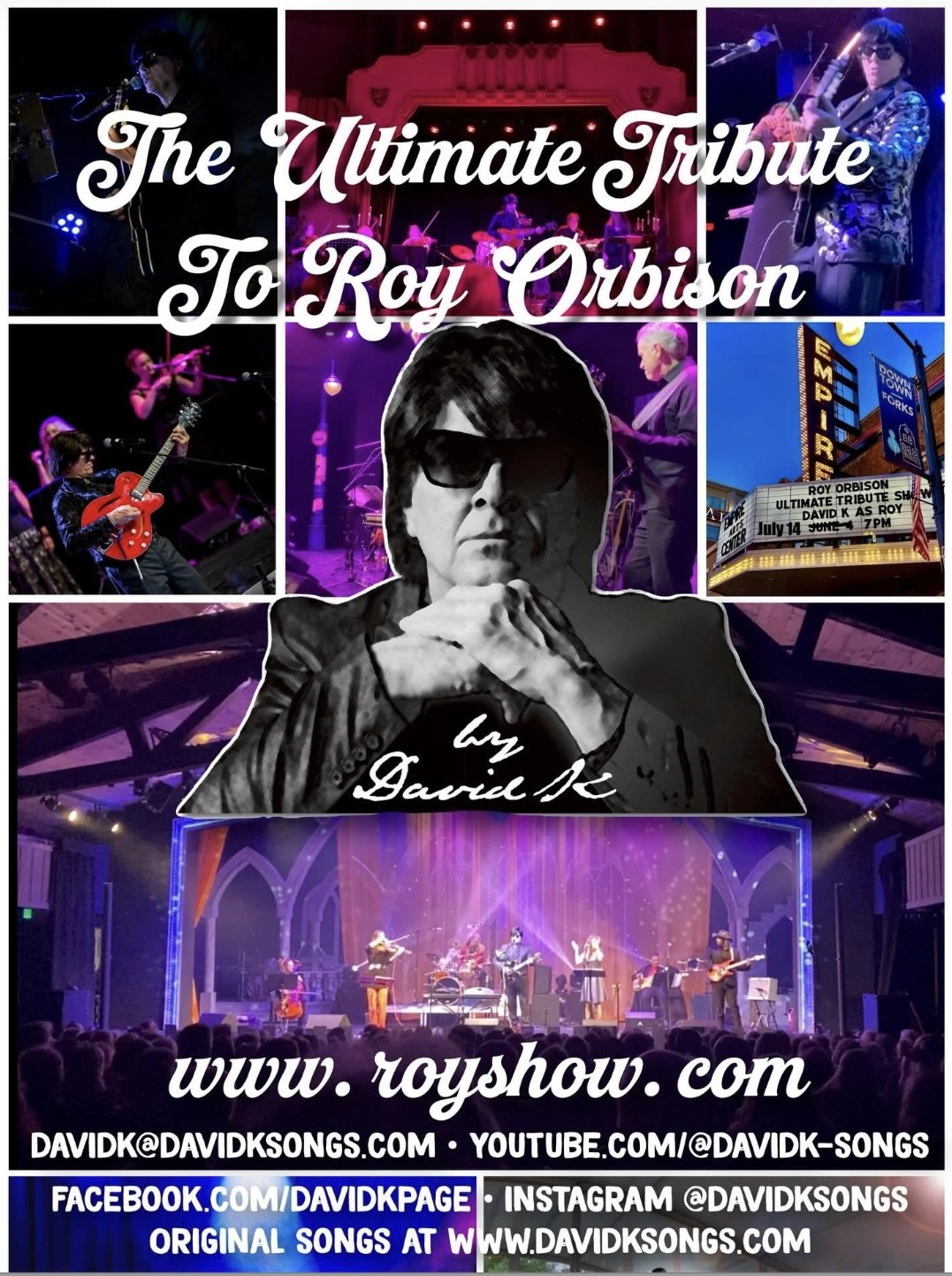 Ultimate Tribute to ROY ORBISON David K + Band